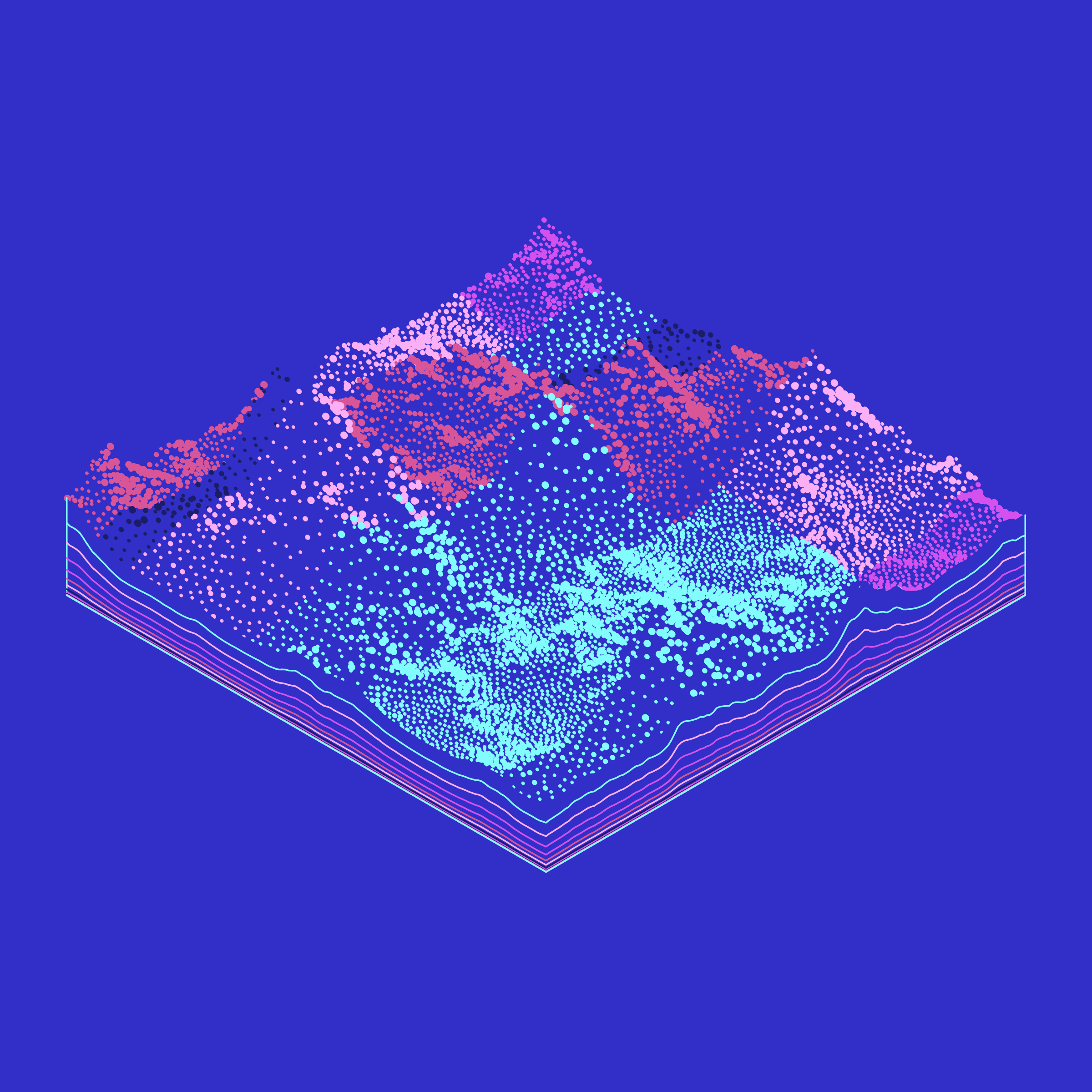 Art Blocks - Art Blocks v2 - Subscapes #87 - NFT # 53000087