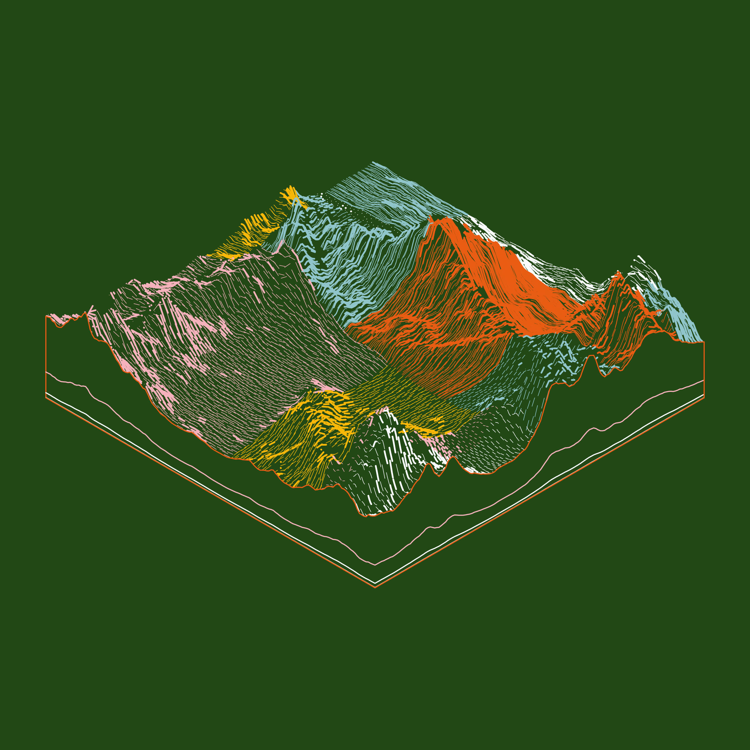 Art Blocks - Art Blocks v2 - Subscapes #98 - NFT # 53000098