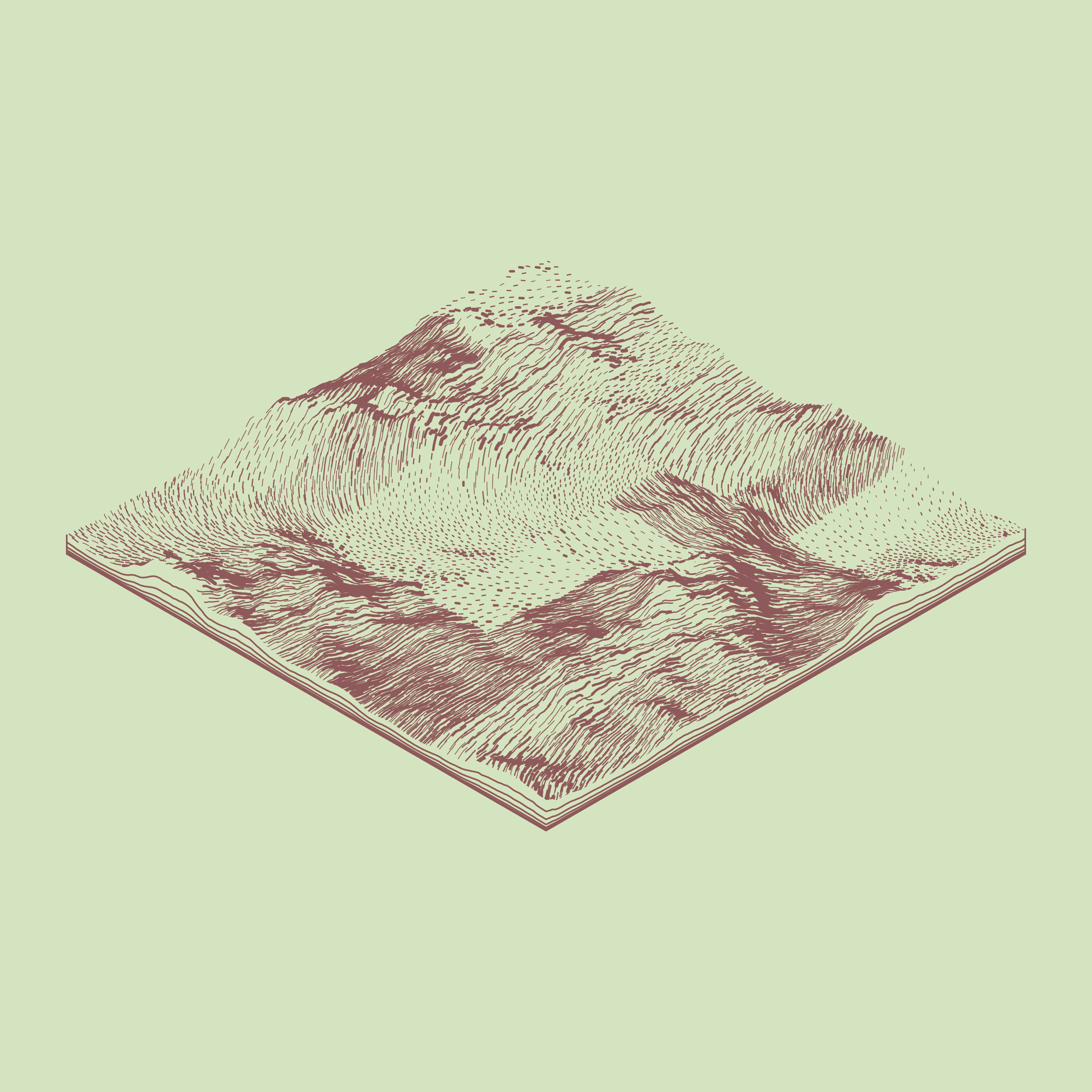 Art Blocks - Art Blocks v2 - Subscapes #101 - NFT # 53000101