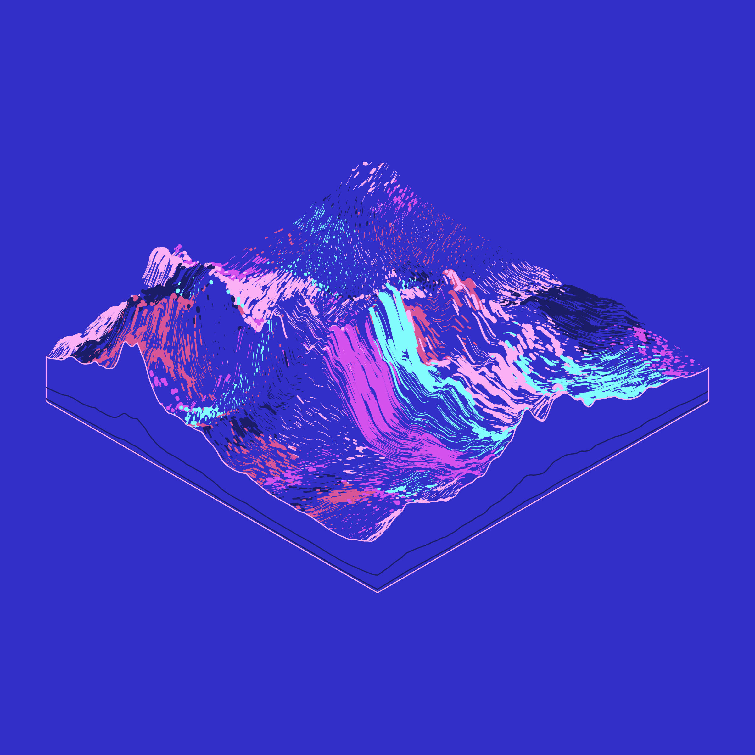 Art Blocks - Art Blocks v2 - Subscapes #104 - NFT # 53000104