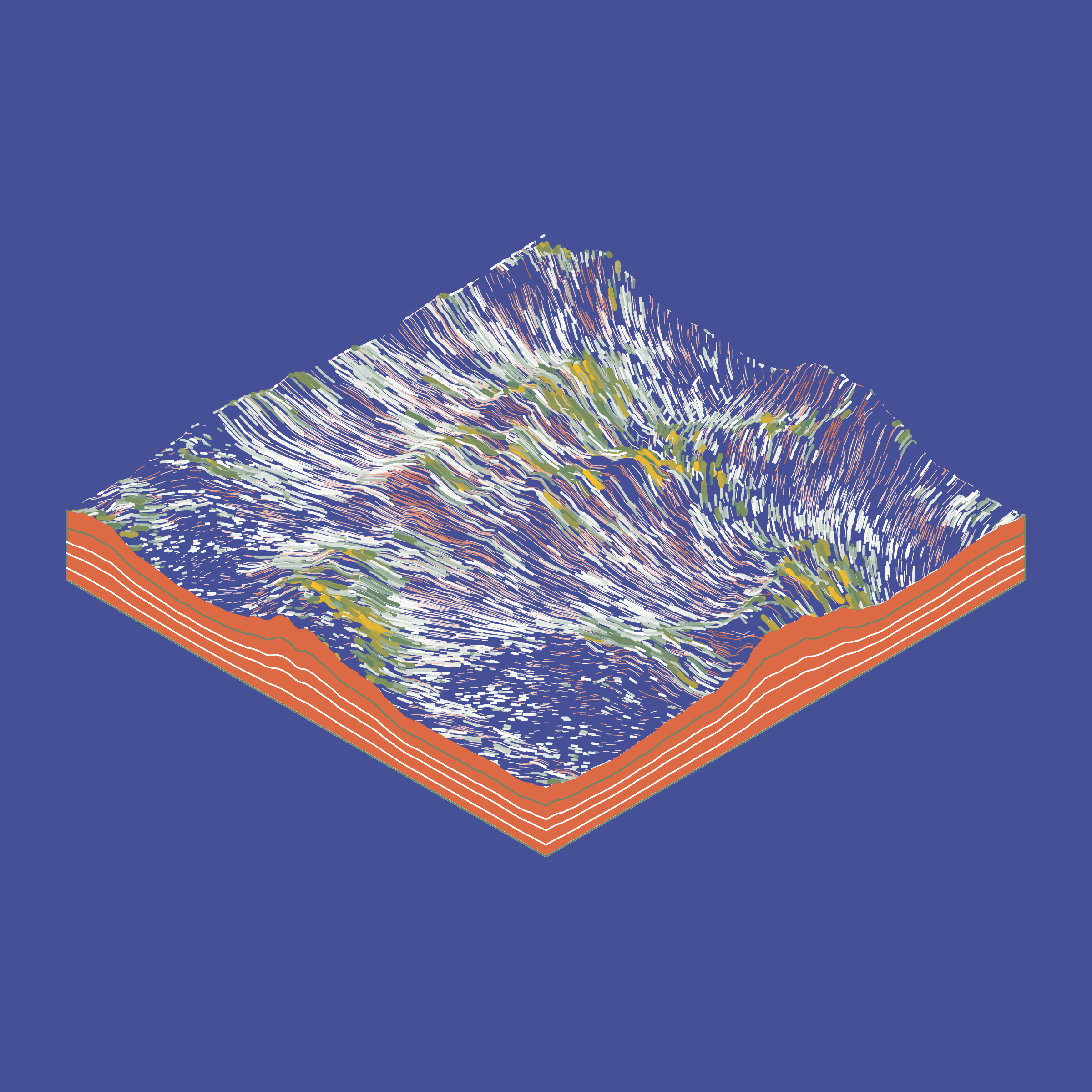 Art Blocks - Art Blocks v2 - Subscapes #105 - NFT # 53000105