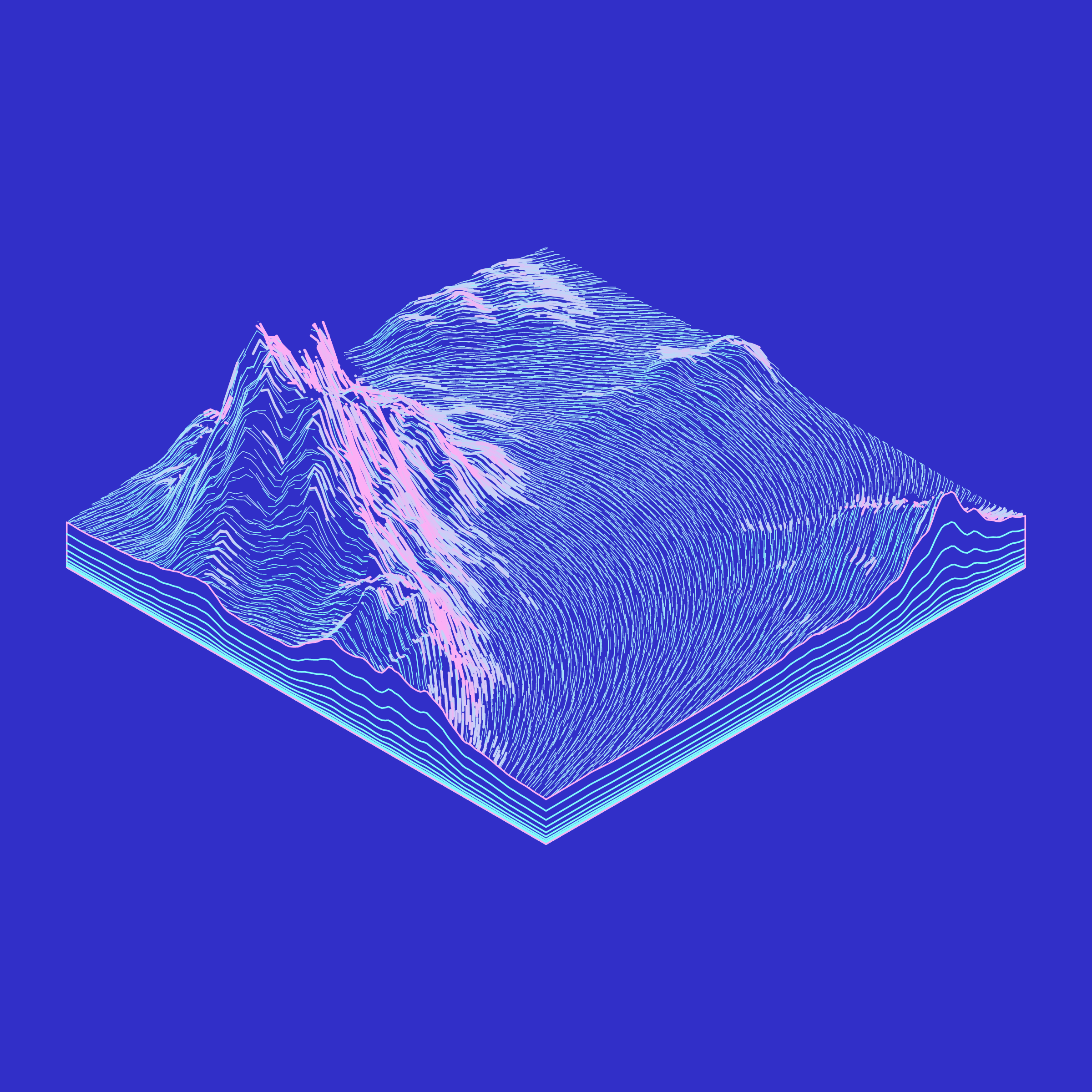 Art Blocks - Art Blocks v2 - Subscapes #107 - NFT # 53000107