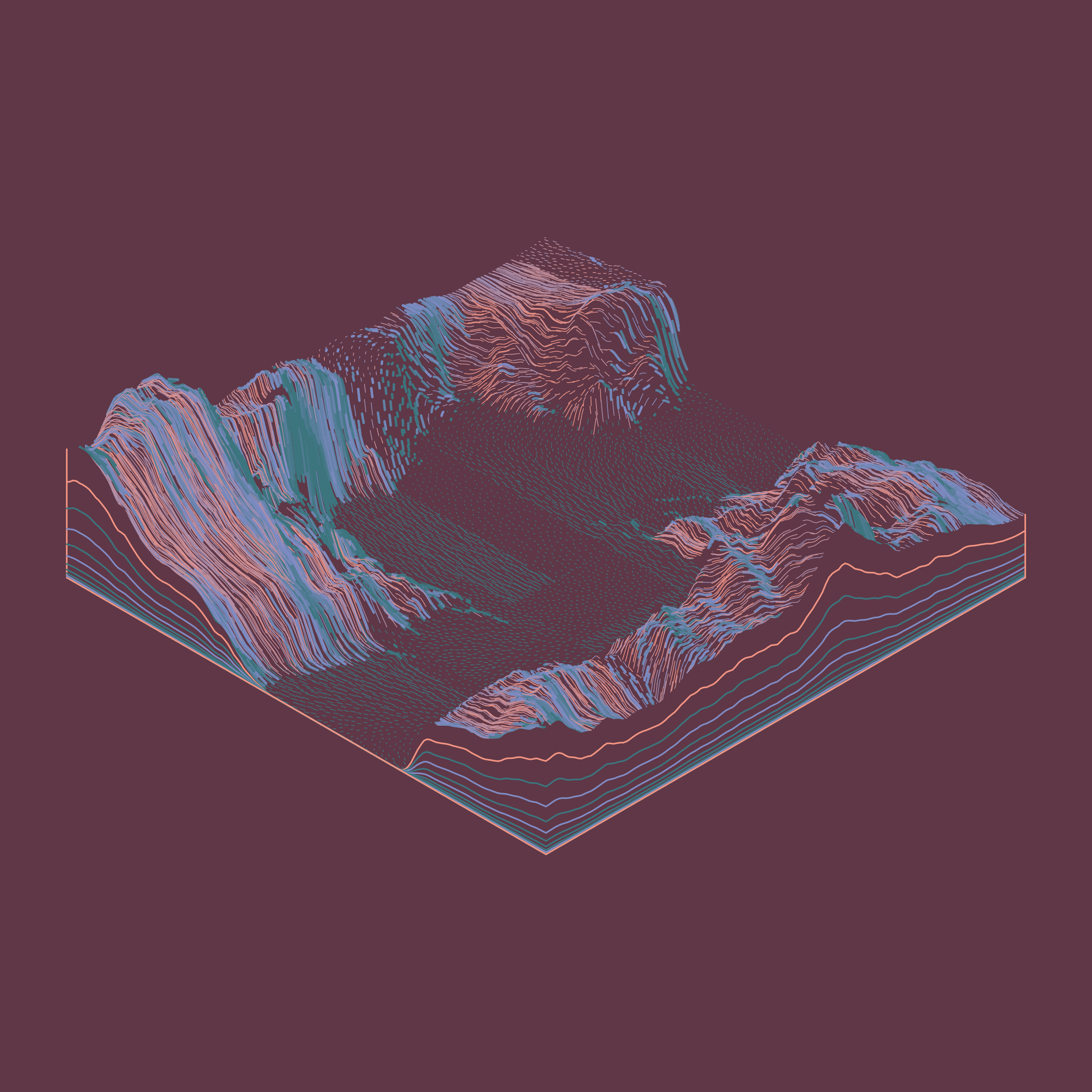 Art Blocks - Art Blocks v2 - Subscapes #125 - NFT # 53000125