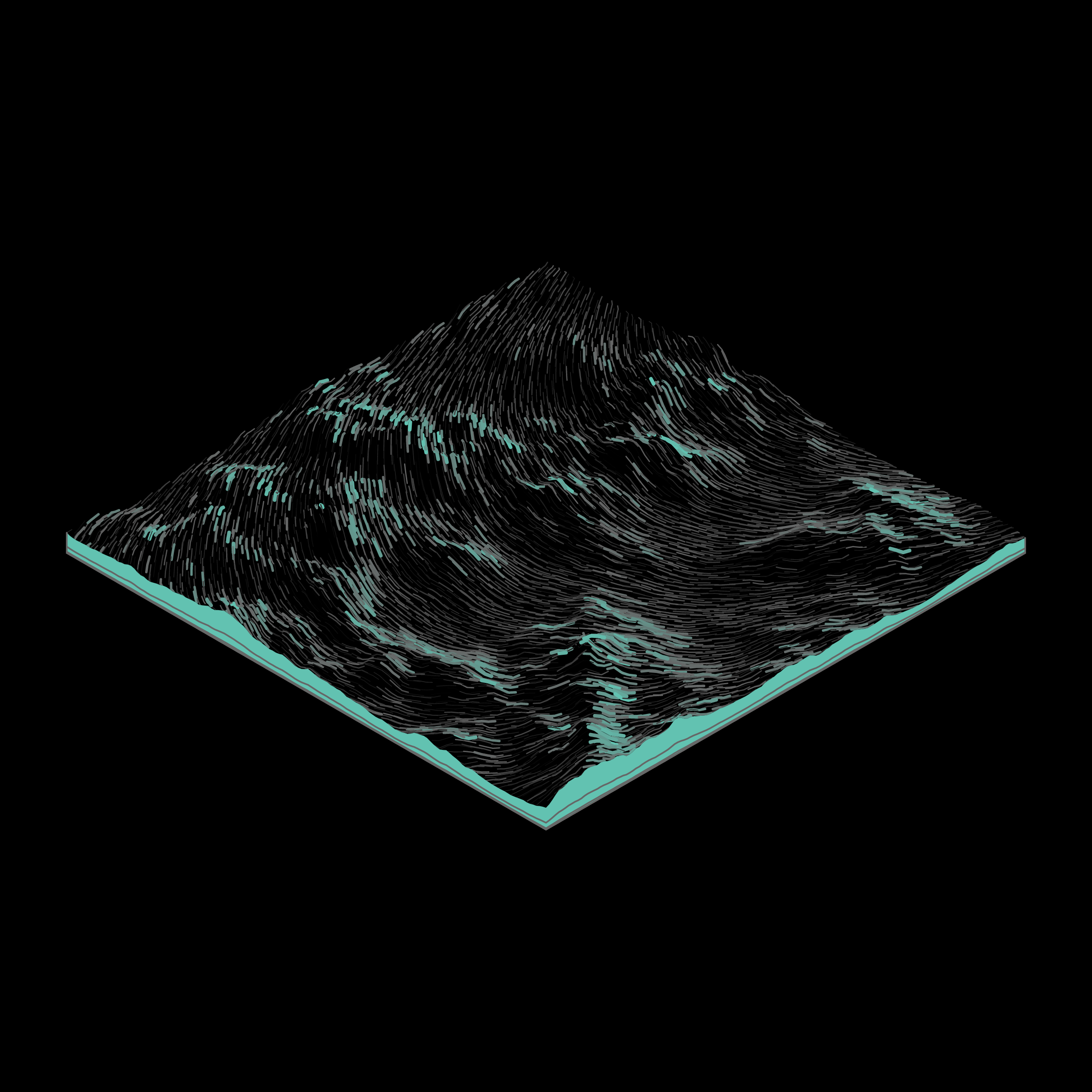 Art Blocks - Art Blocks v2 - Subscapes #133 - NFT # 53000133