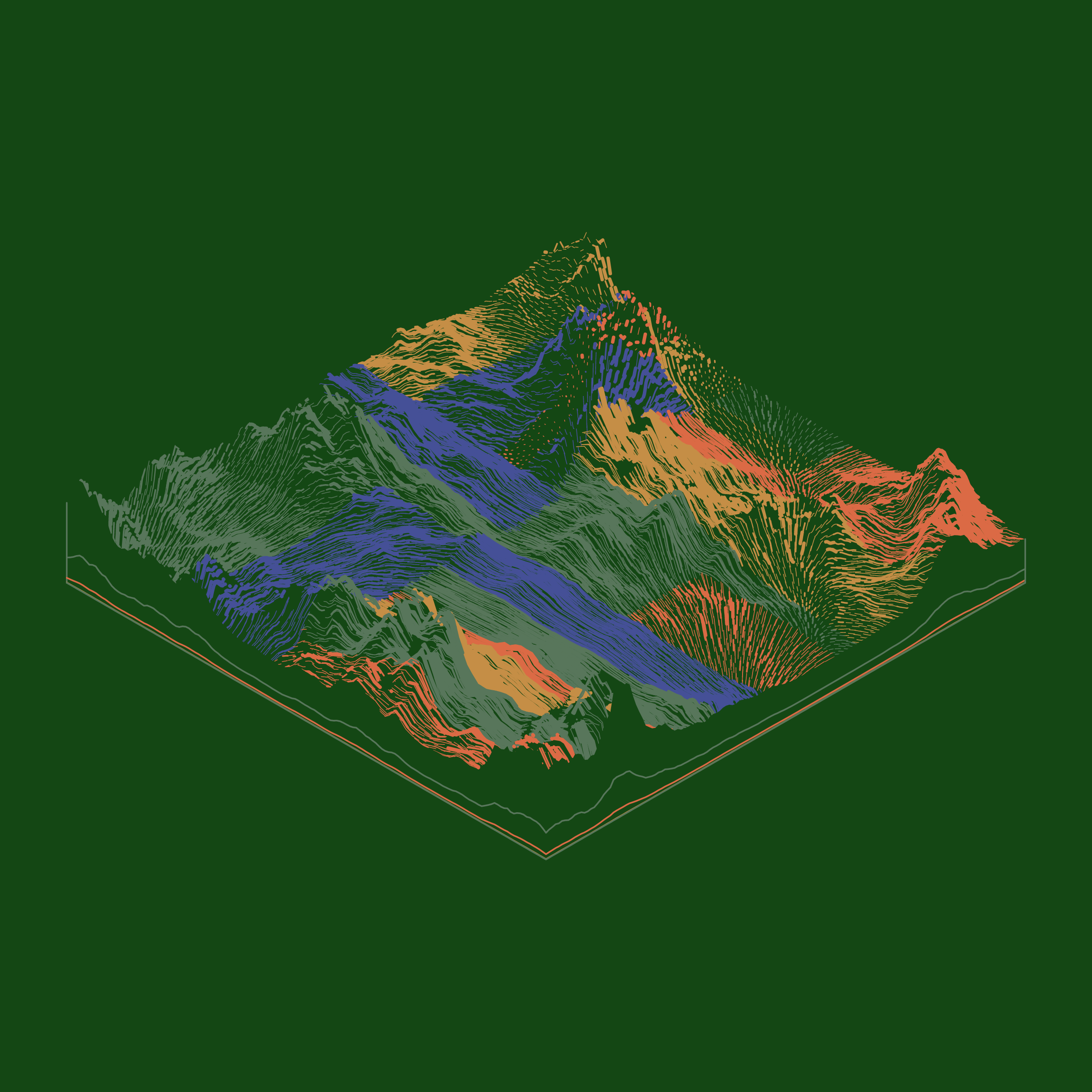 Art Blocks - Art Blocks v2 - Subscapes #135 - NFT # 53000135