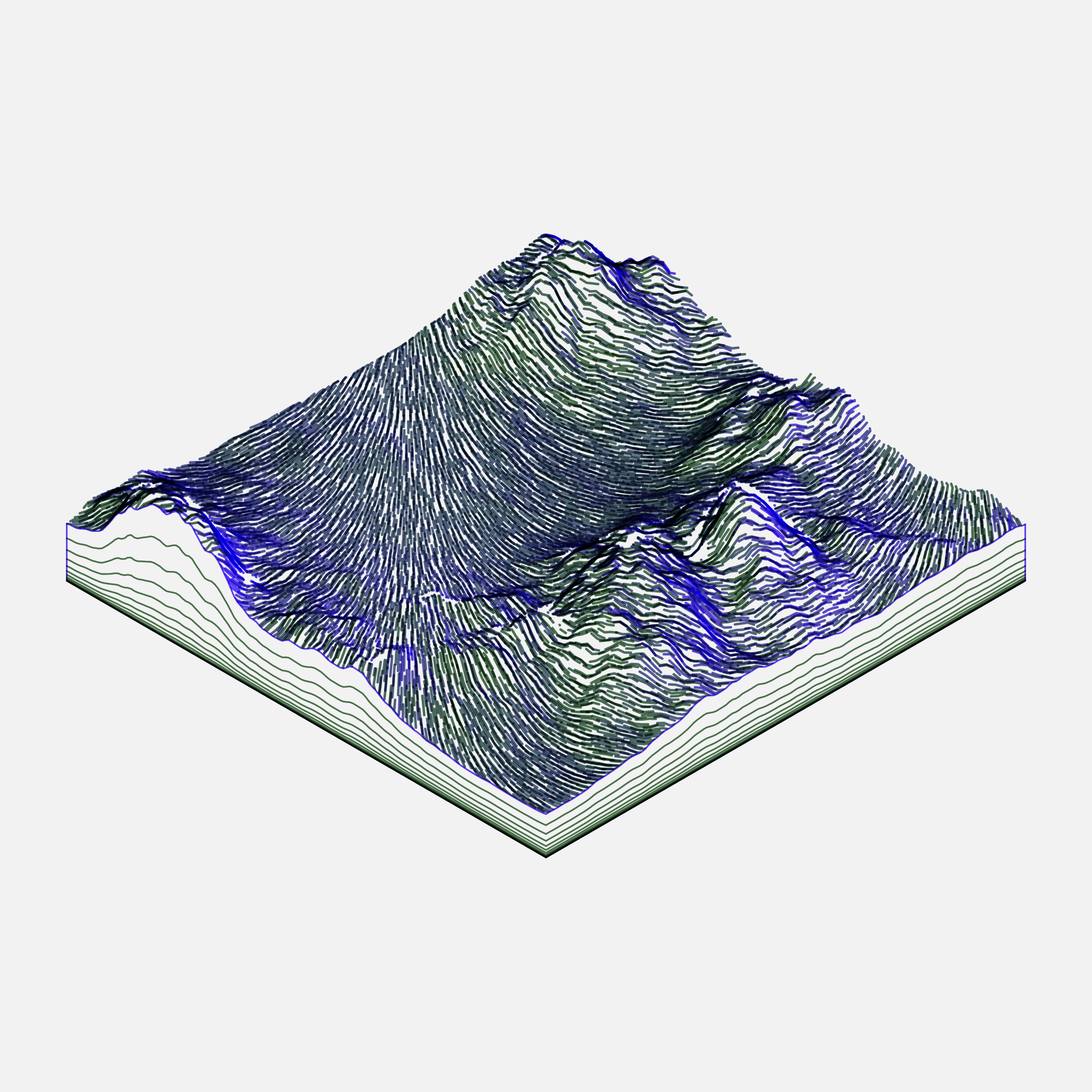 Art Blocks - Art Blocks v2 - Subscapes #151 - NFT # 53000151