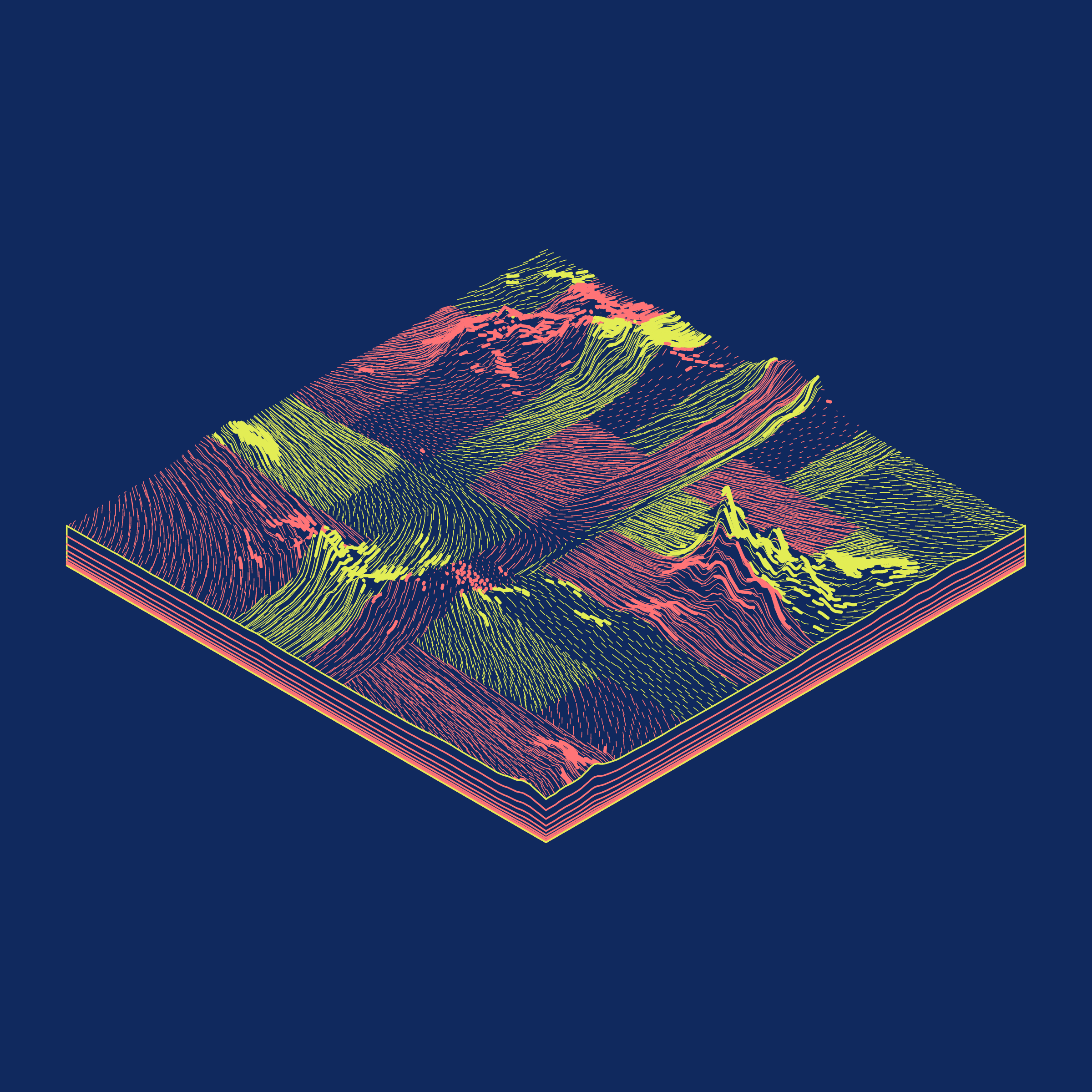 Art Blocks - Art Blocks v2 - Subscapes #153 - NFT # 53000153