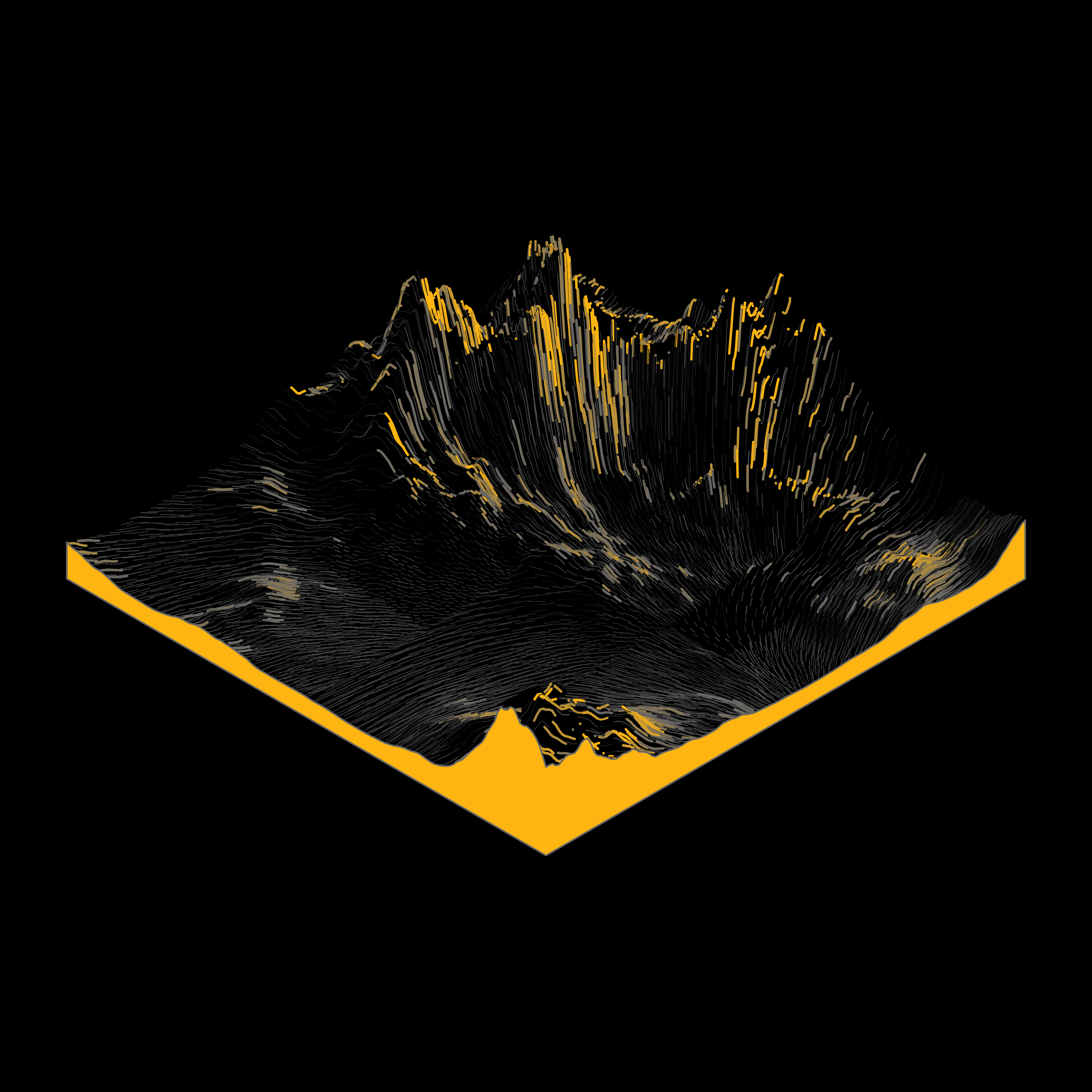 Art Blocks - Art Blocks v2 - Subscapes #154 - NFT # 53000154