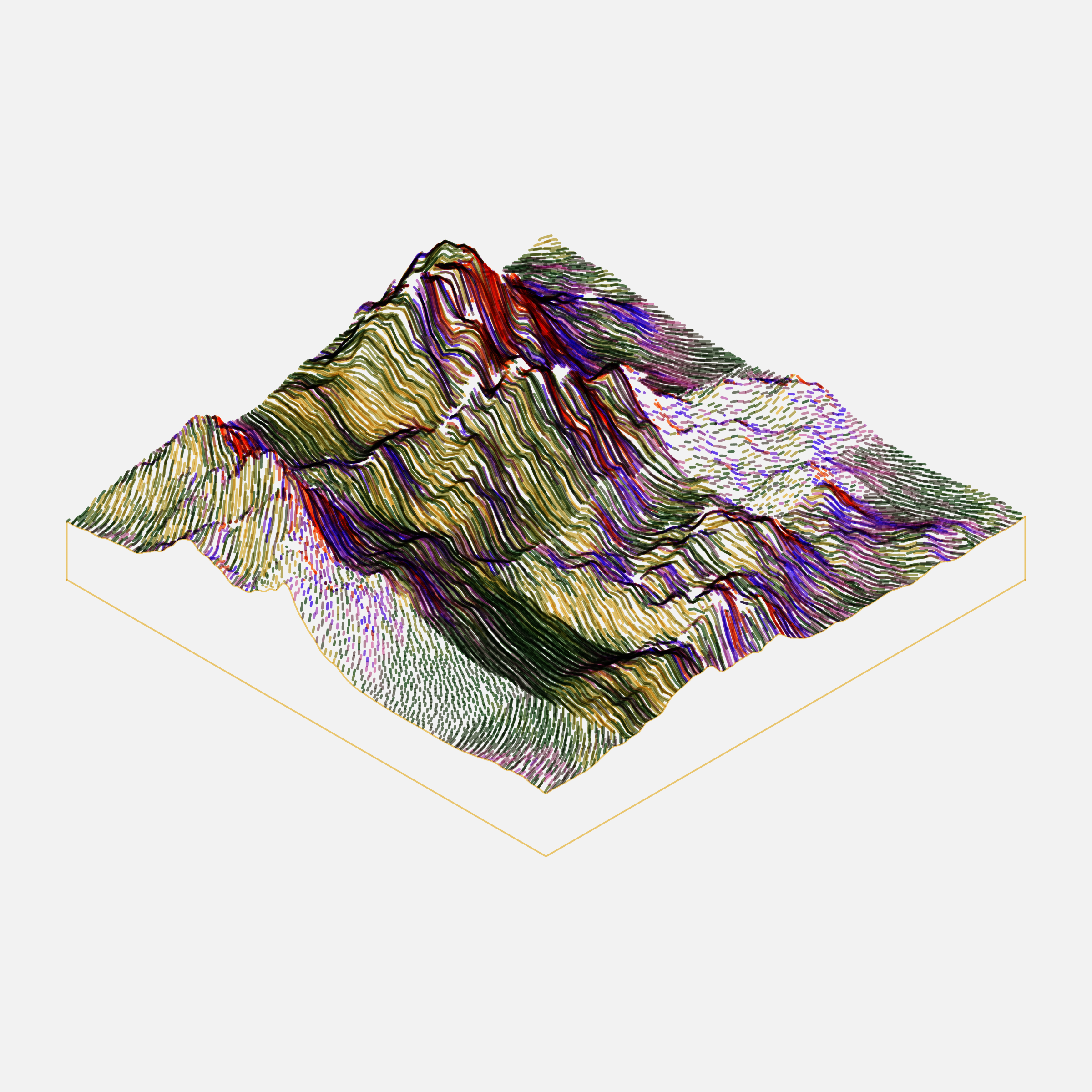 Art Blocks - Art Blocks v2 - Subscapes #158 - NFT # 53000158