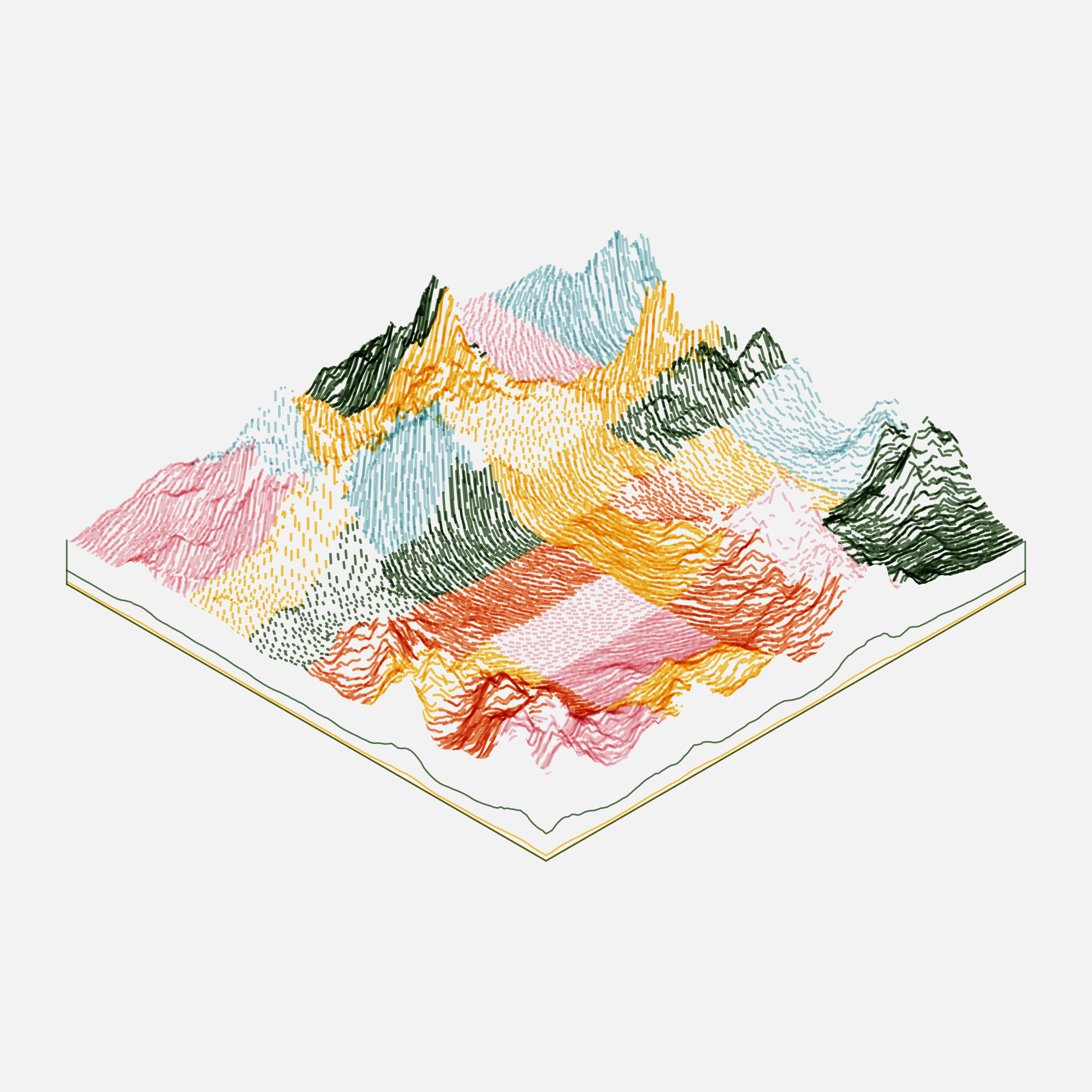 Art Blocks - Art Blocks v2 - Subscapes #159 - NFT # 53000159