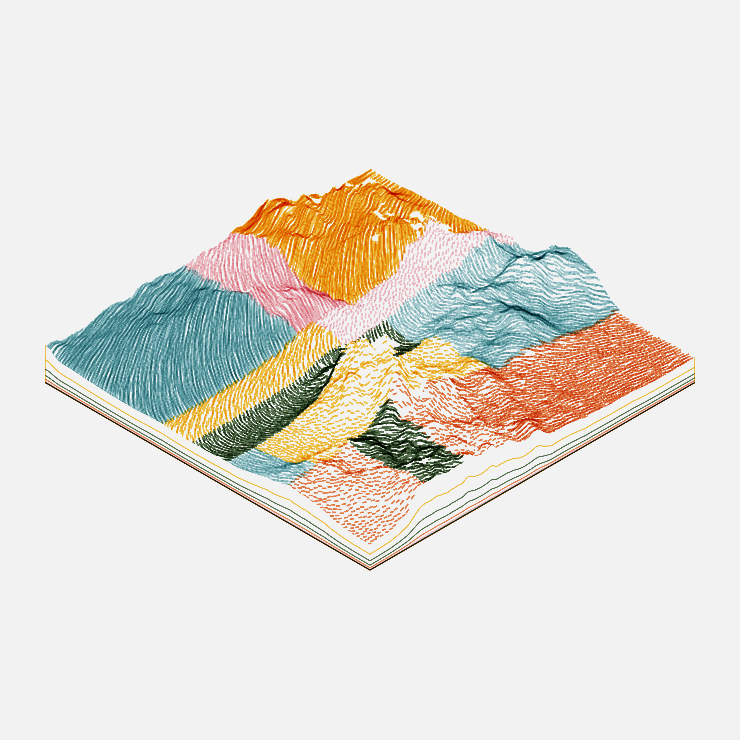 Art Blocks - Art Blocks v2 - Subscapes #160 - NFT # 53000160