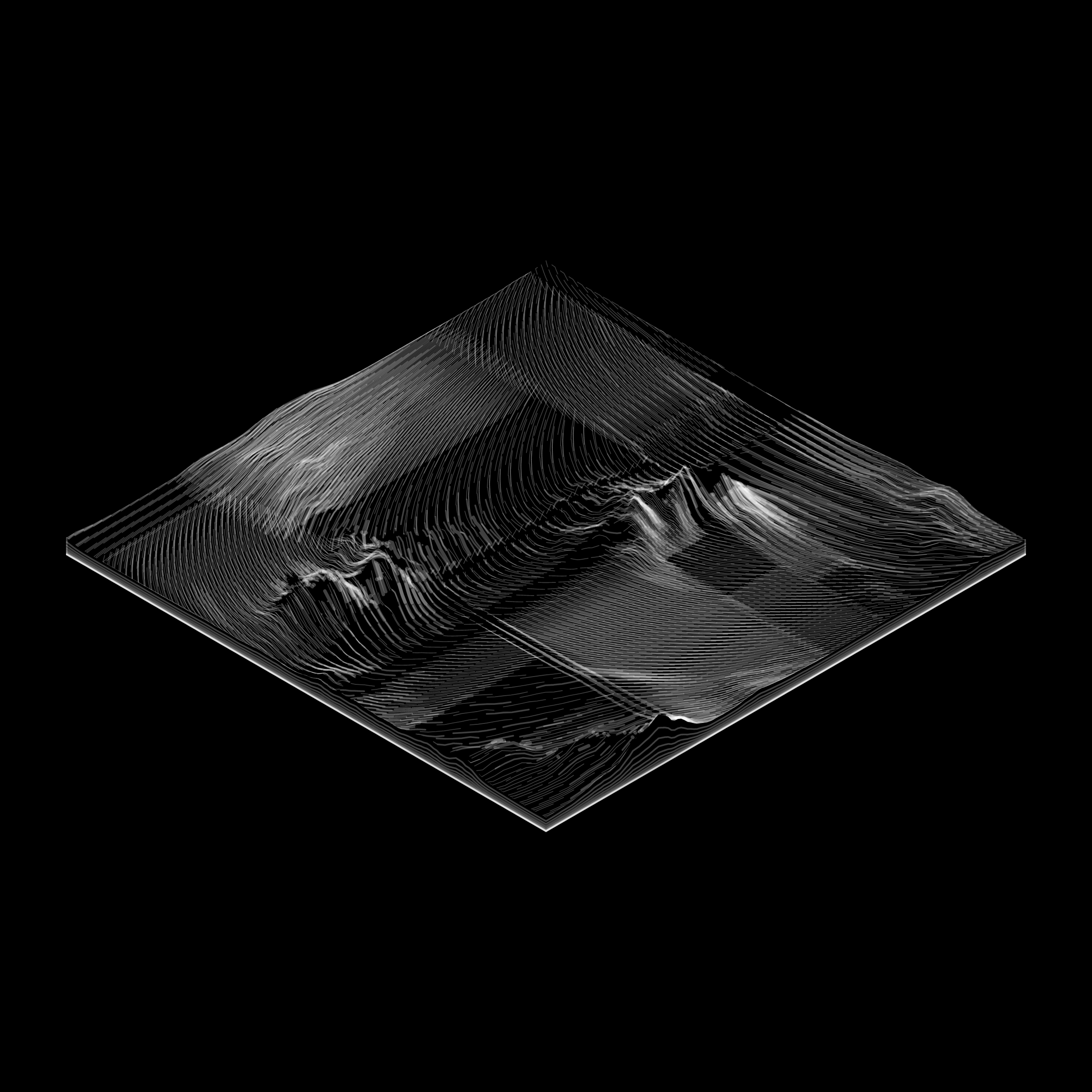 Art Blocks - Art Blocks v2 - Subscapes #161 - NFT # 53000161