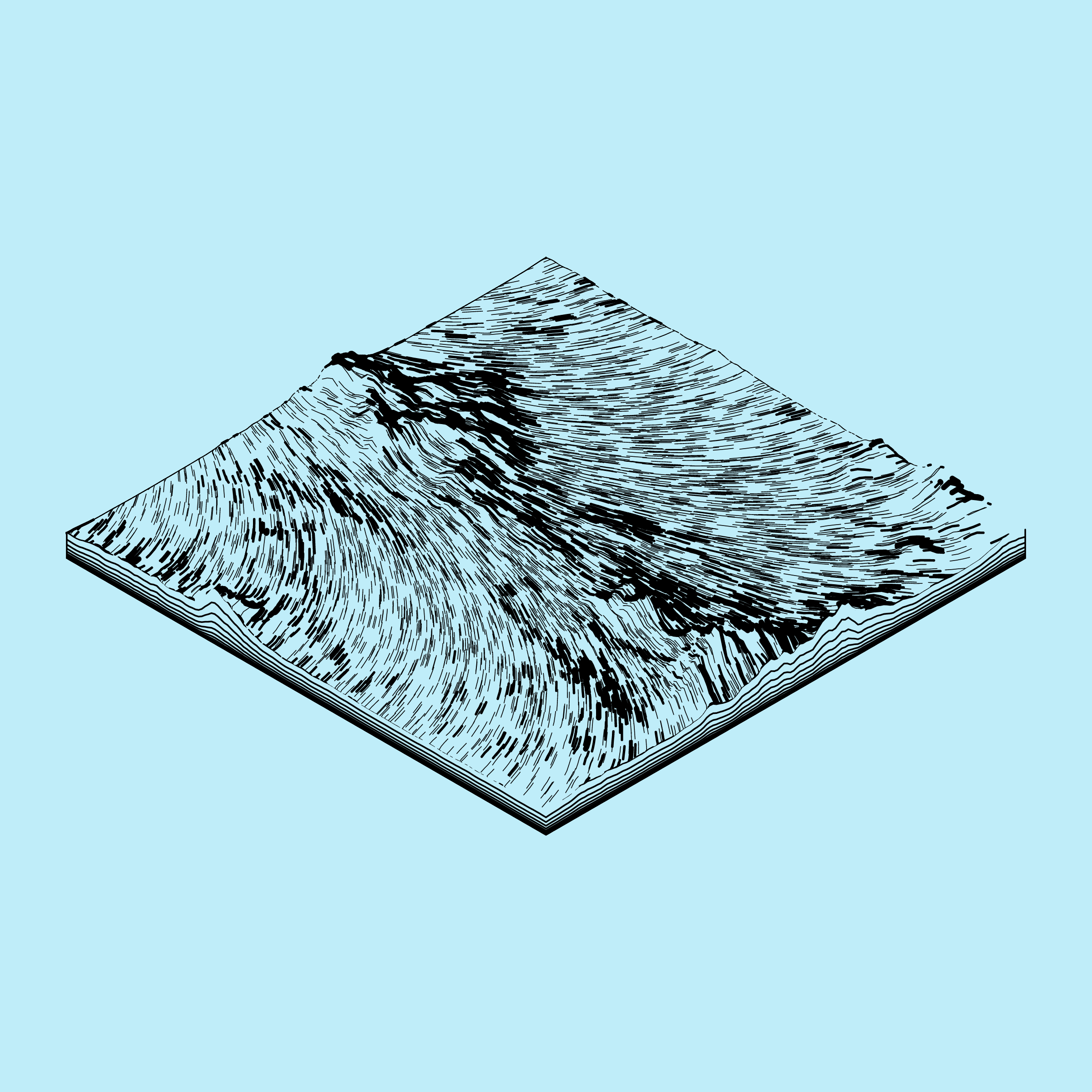 Art Blocks - Art Blocks v2 - Subscapes #162 - NFT # 53000162