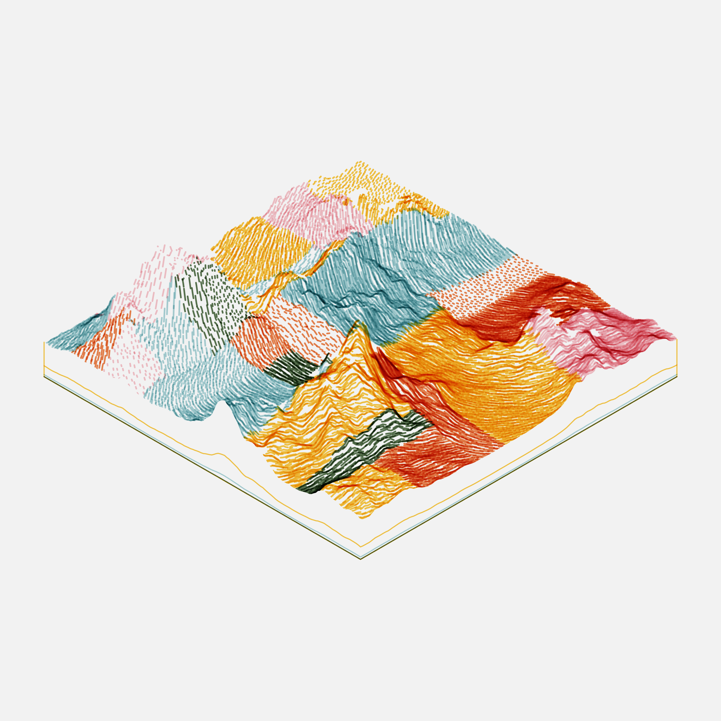 Art Blocks - Art Blocks v2 - Subscapes #167 - NFT # 53000167