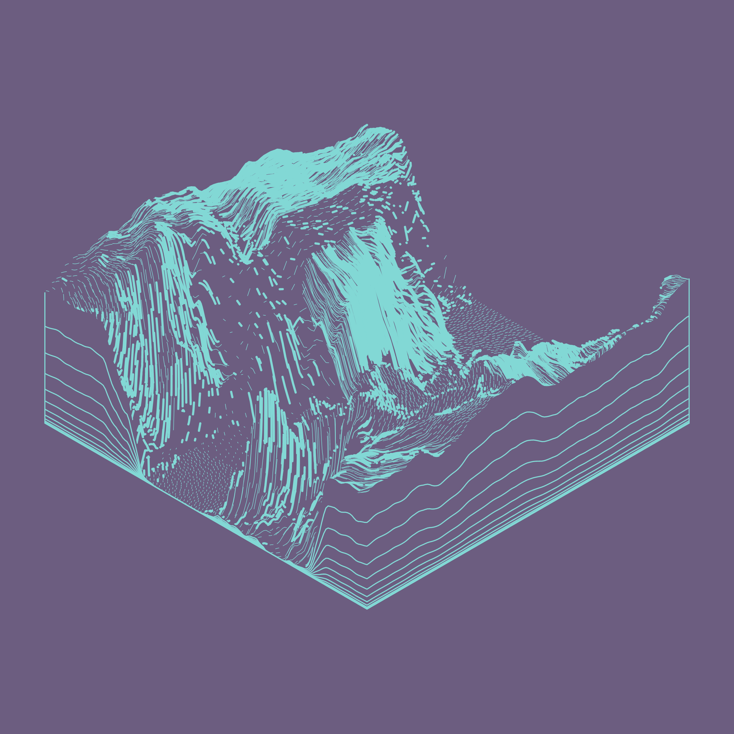 Art Blocks - Art Blocks v2 - Subscapes #168 - NFT # 53000168