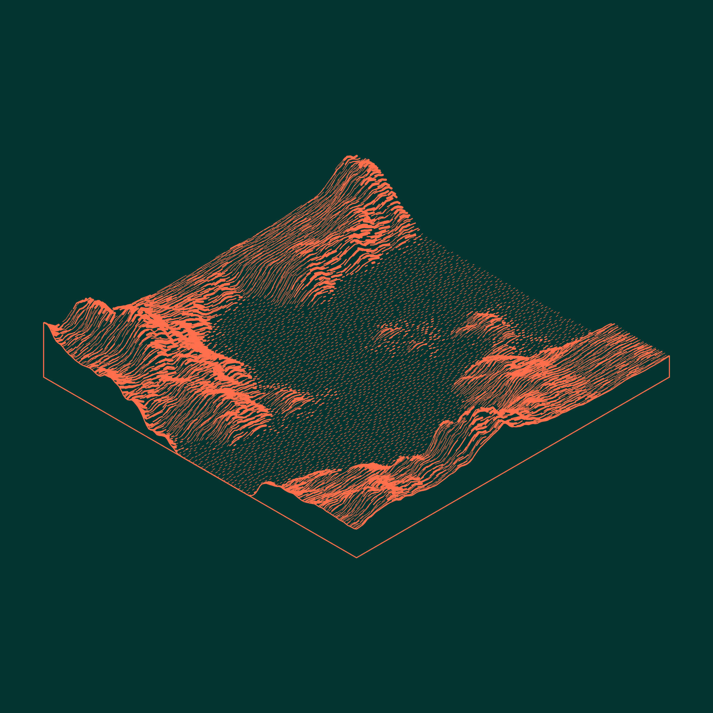 Art Blocks - Art Blocks v2 - Subscapes #181 - NFT # 53000181