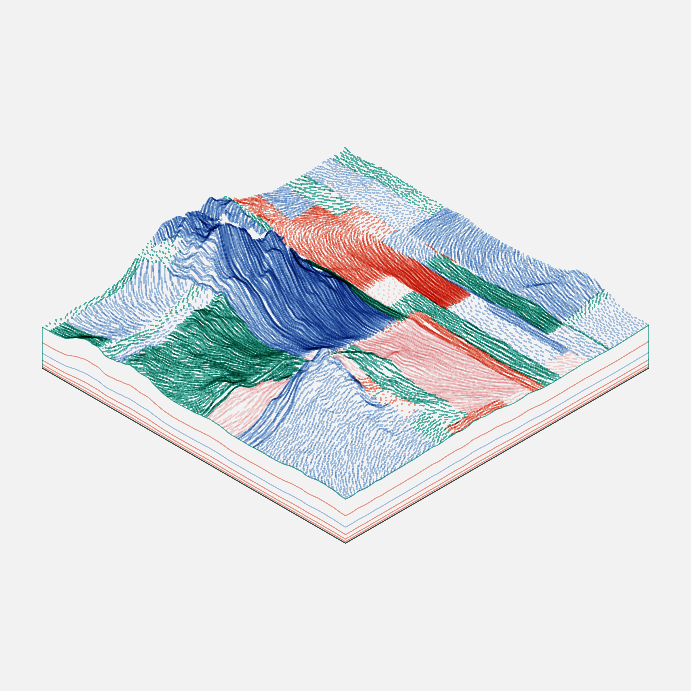 Art Blocks - Art Blocks v2 - Subscapes #182 - NFT # 53000182