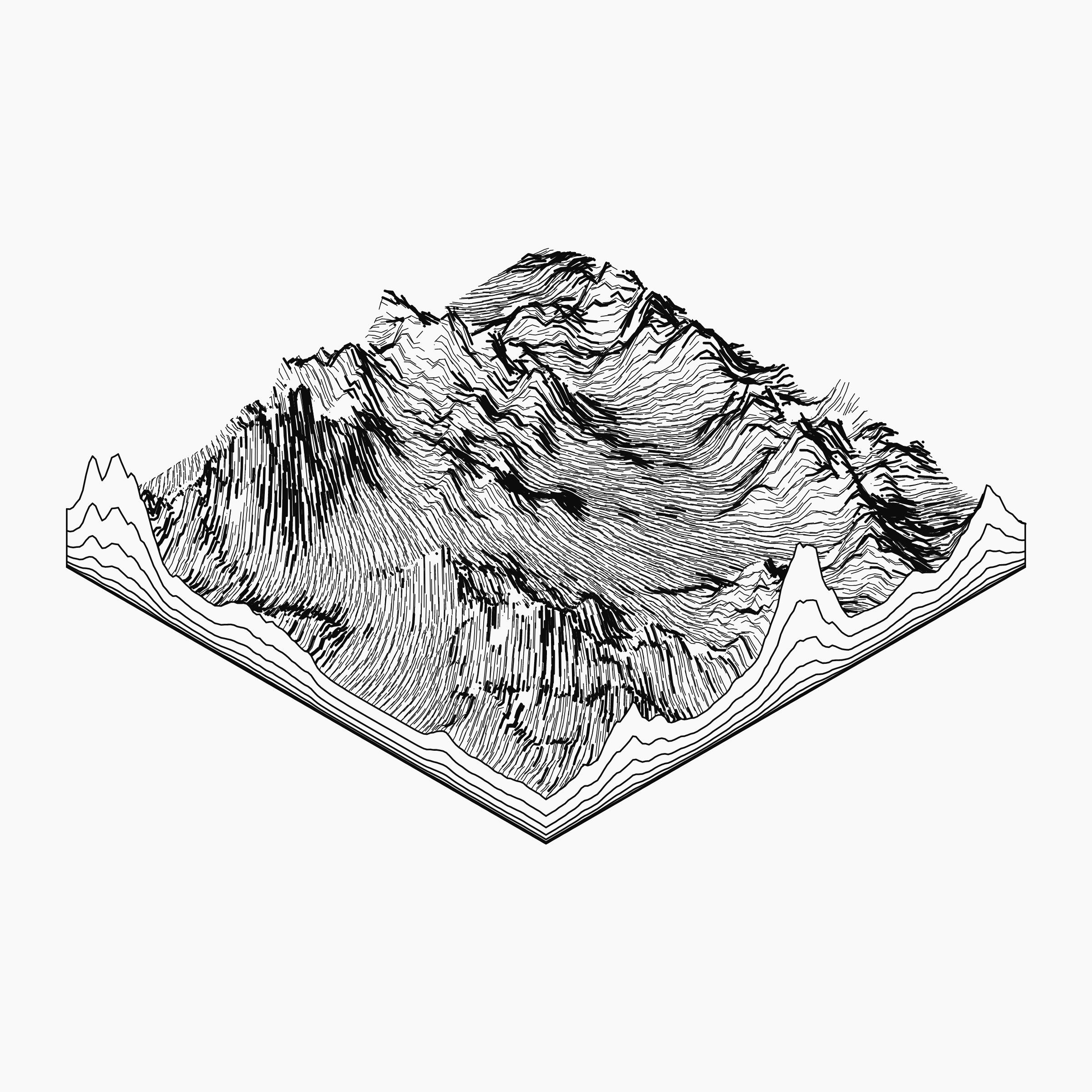 Art Blocks - Art Blocks v2 - Subscapes #186 - NFT # 53000186