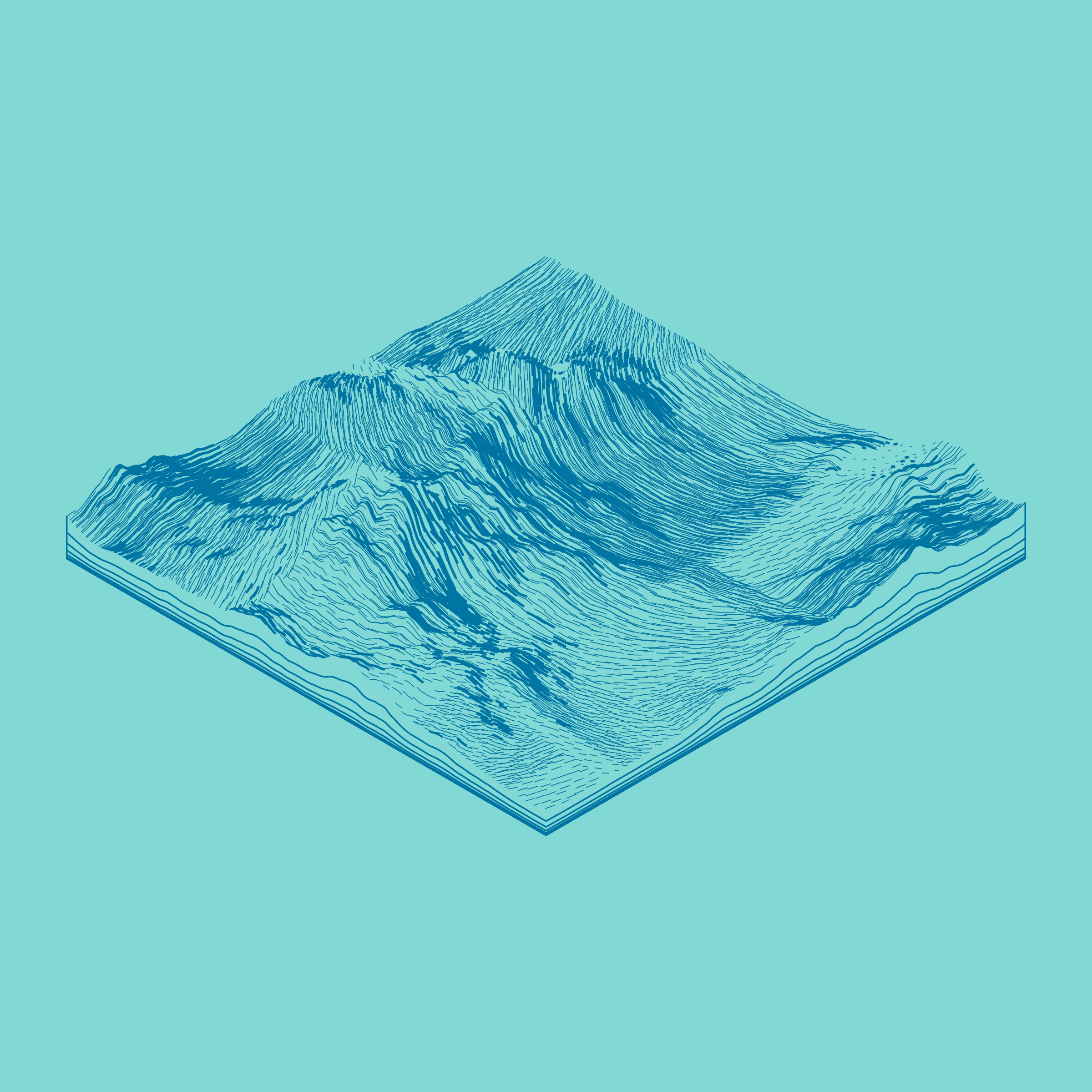 Art Blocks - Art Blocks v2 - Subscapes #187 - NFT # 53000187