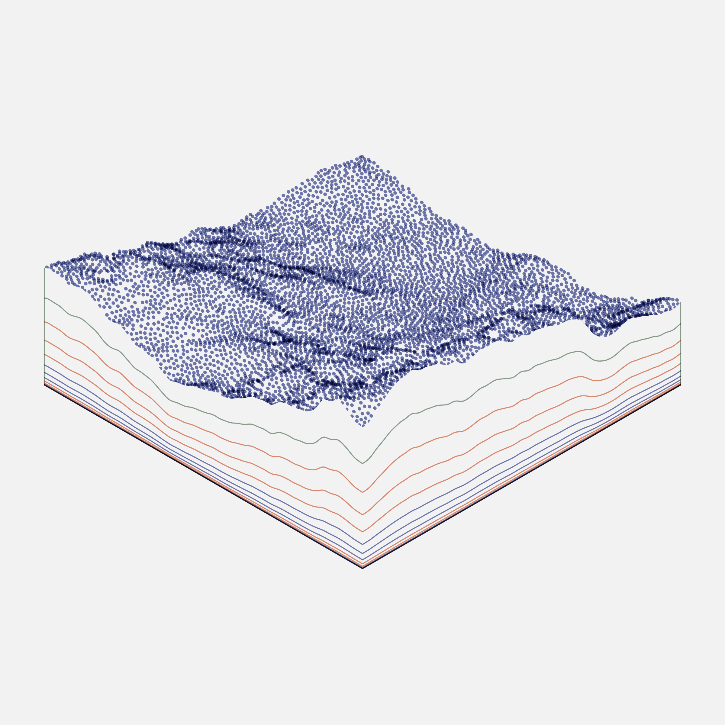 Art Blocks - Art Blocks v2 - Subscapes #191 - NFT # 53000191