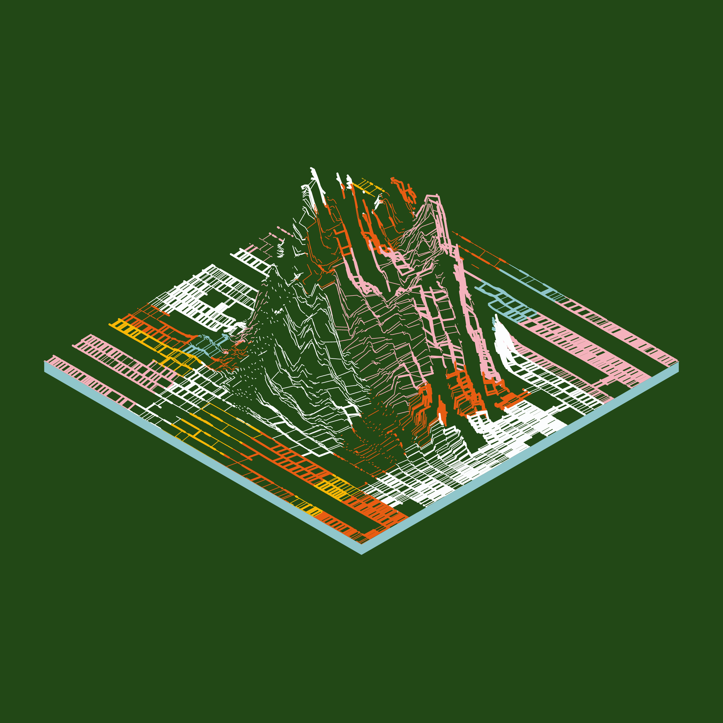 Art Blocks - Art Blocks v2 - Subscapes #192 - NFT # 53000192