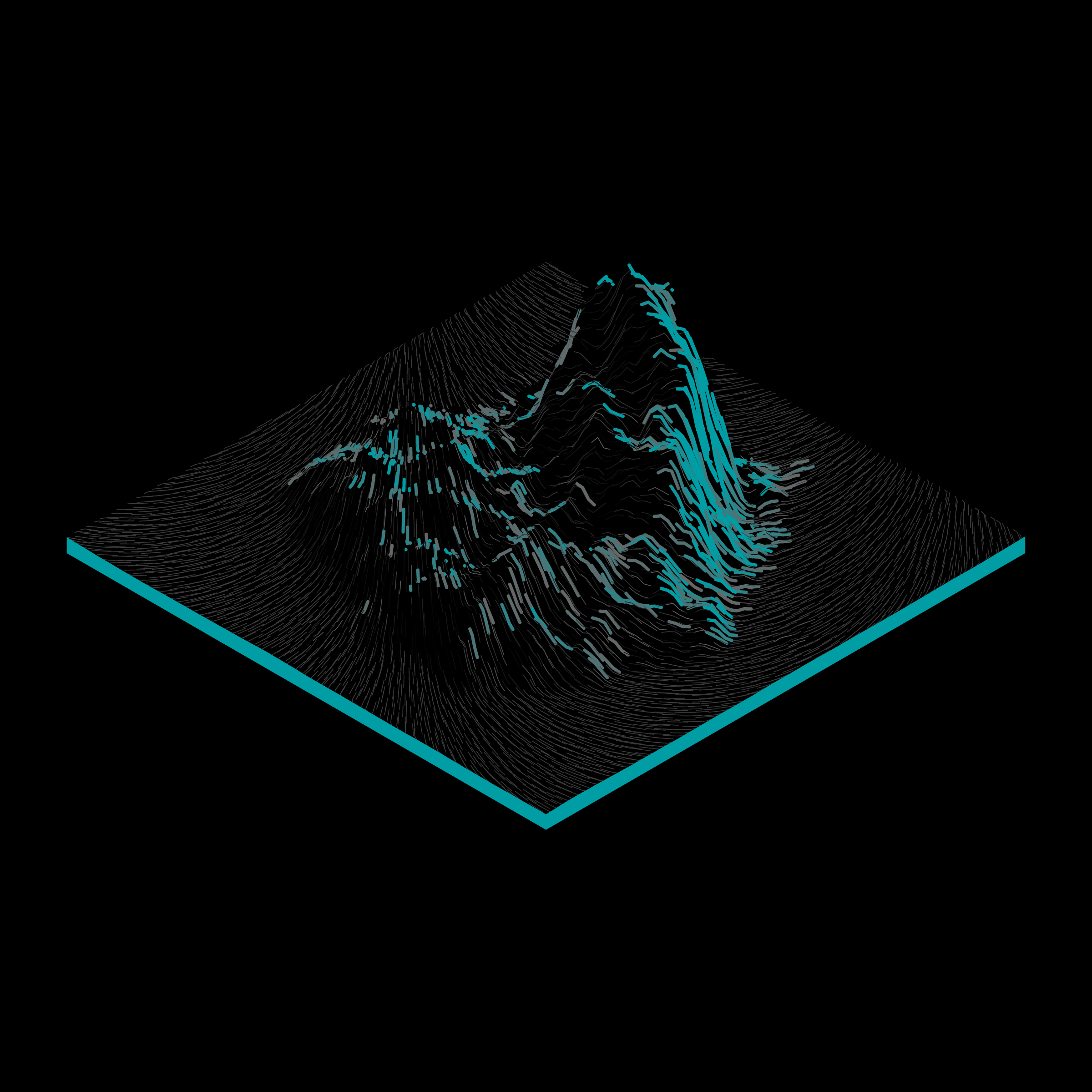 Art Blocks - Art Blocks v2 - Subscapes #193 - NFT # 53000193