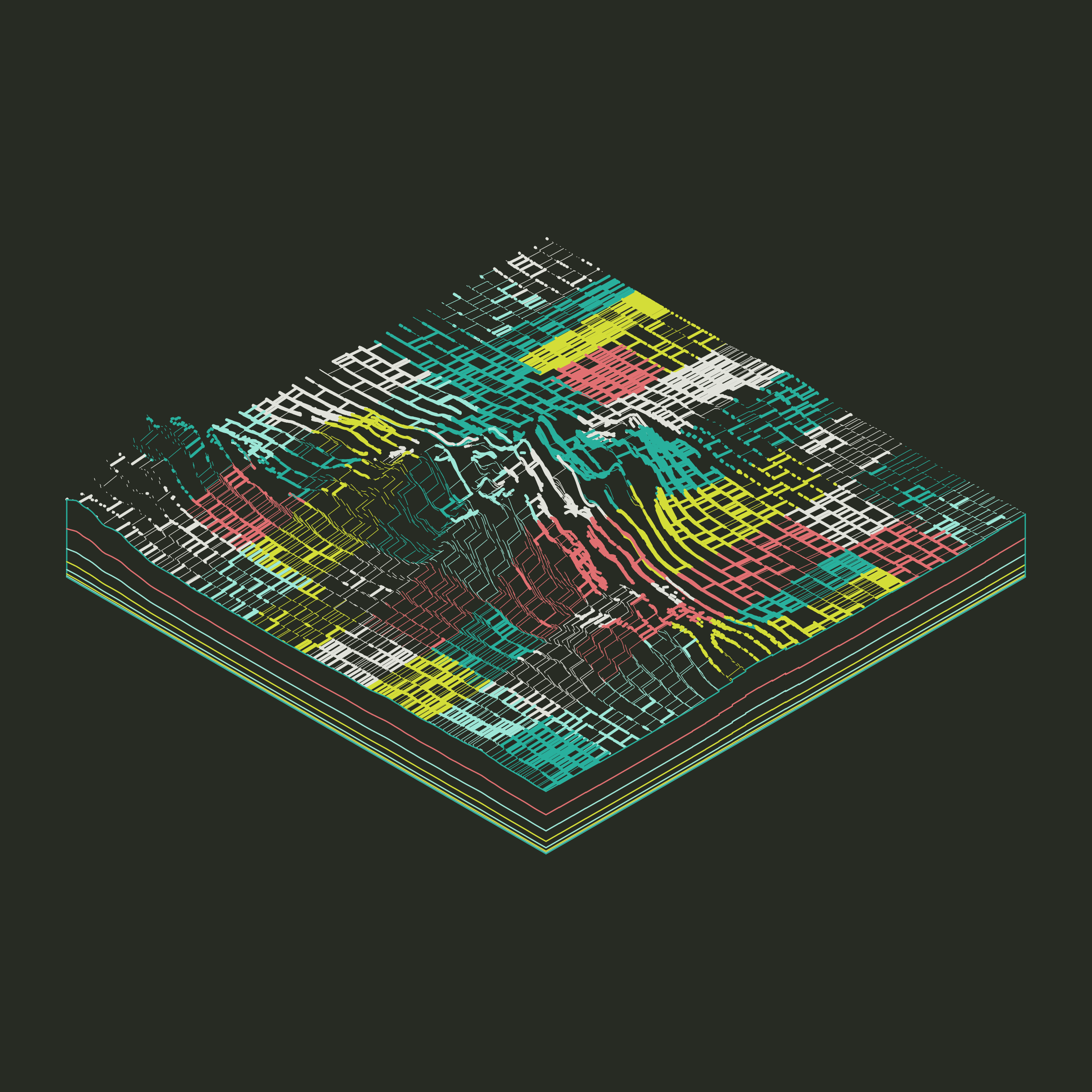 Art Blocks - Art Blocks v2 - Subscapes #203 - NFT # 53000203