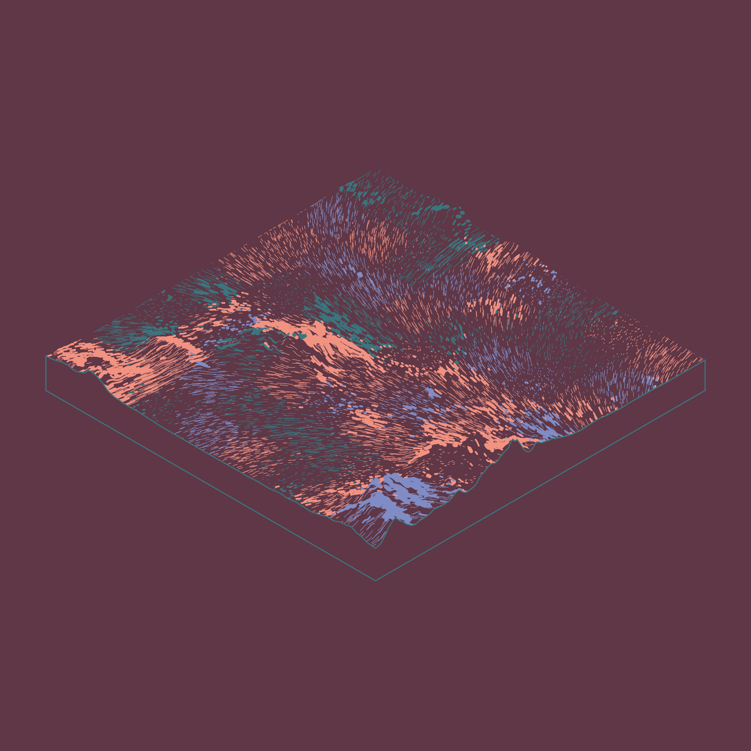 Art Blocks - Art Blocks v2 - Subscapes #227 - NFT # 53000227