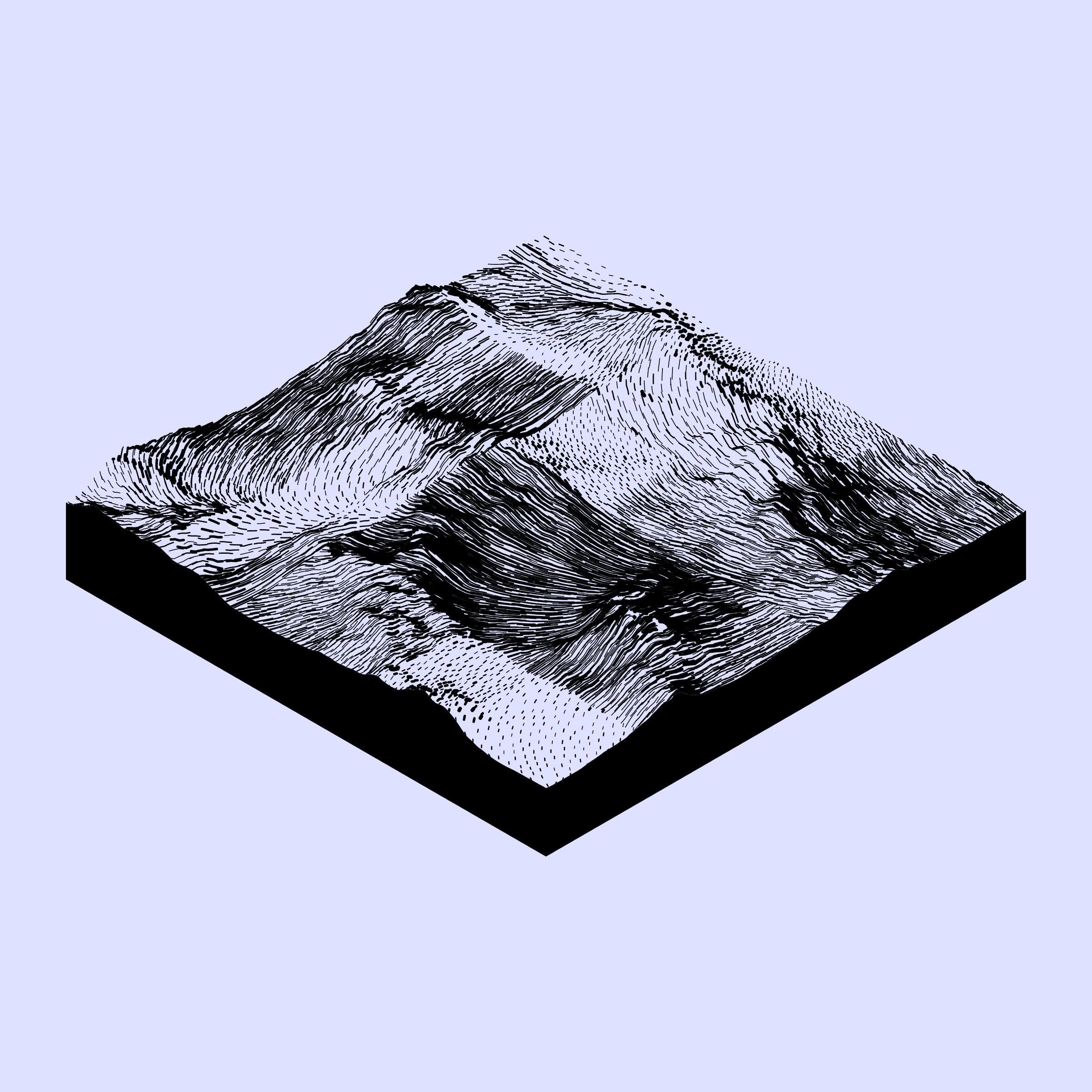 Art Blocks - Art Blocks v2 - Subscapes #228 - NFT # 53000228