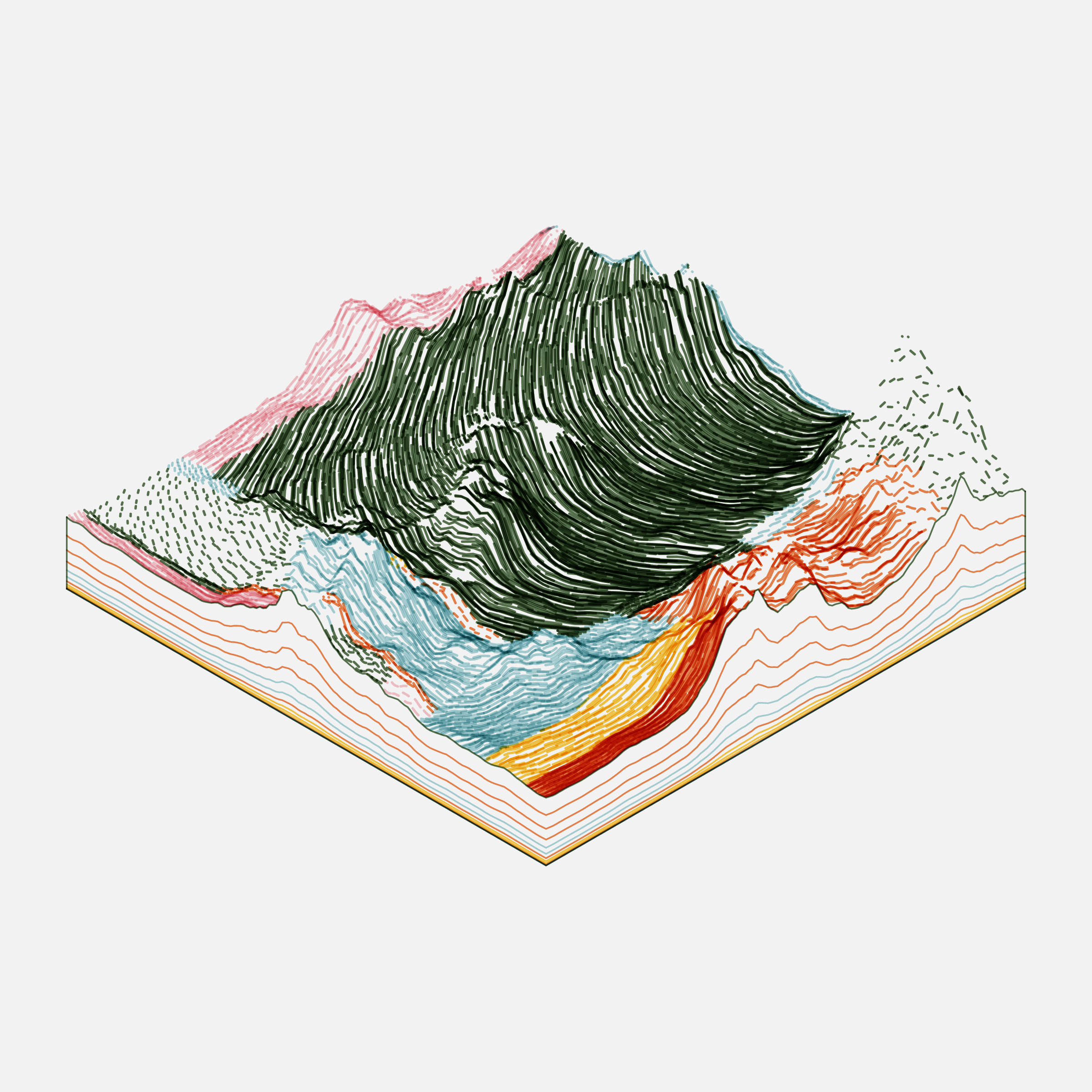 Art Blocks - Art Blocks v2 - Subscapes #230 - NFT # 53000230