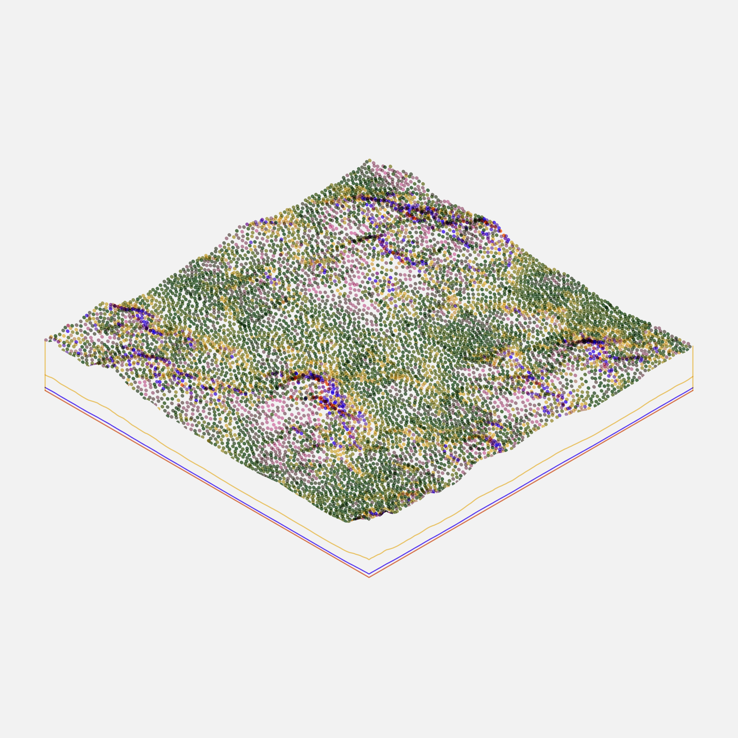 Art Blocks - Art Blocks v2 - Subscapes #233 - NFT # 53000233