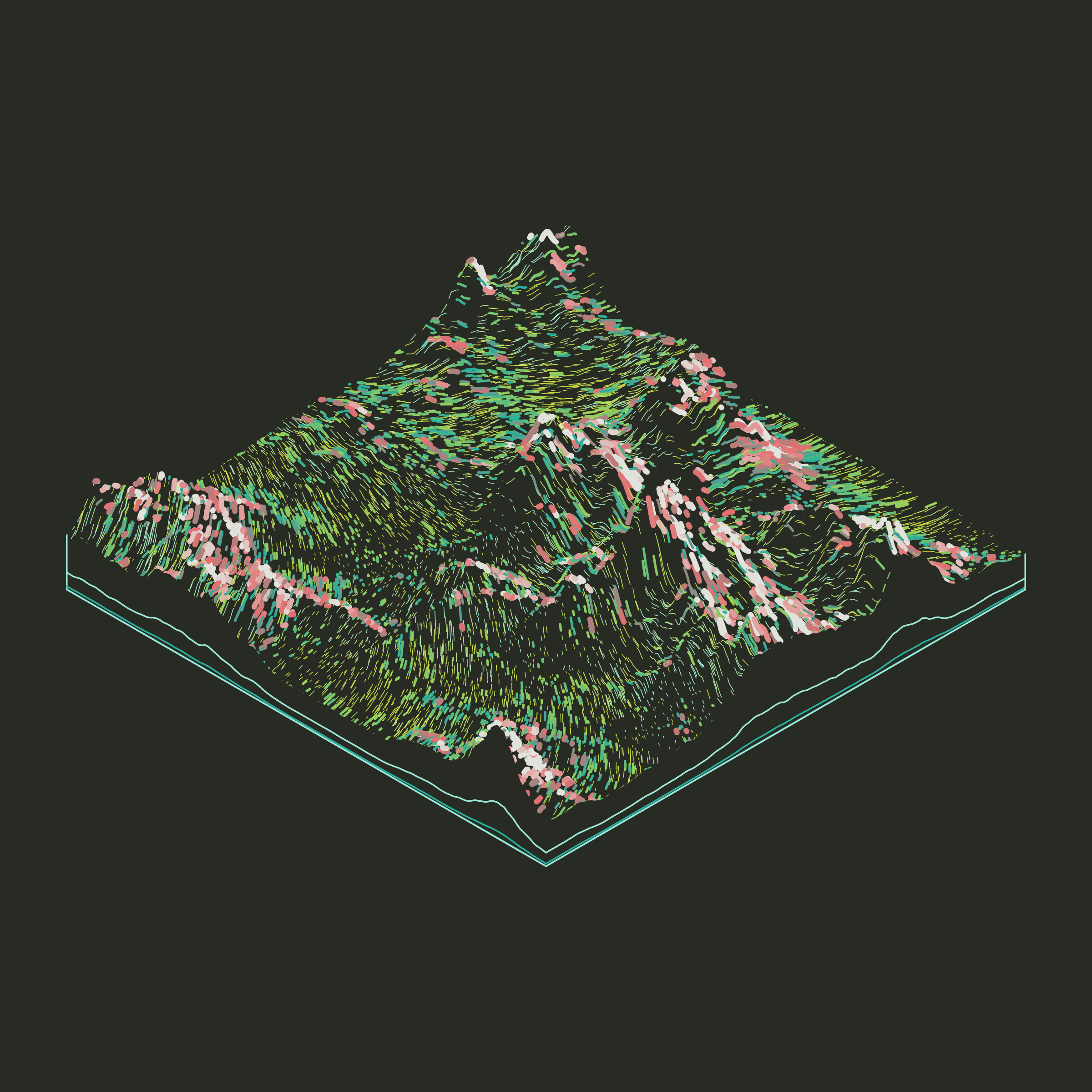 Art Blocks - Art Blocks v2 - Subscapes #240 - NFT # 53000240