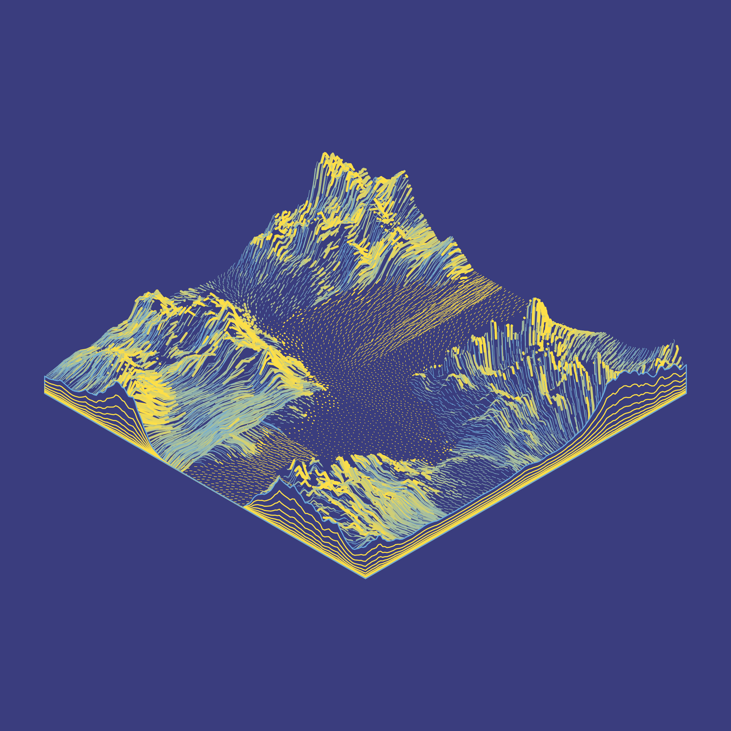 Art Blocks - Art Blocks v2 - Subscapes #242 - NFT # 53000242