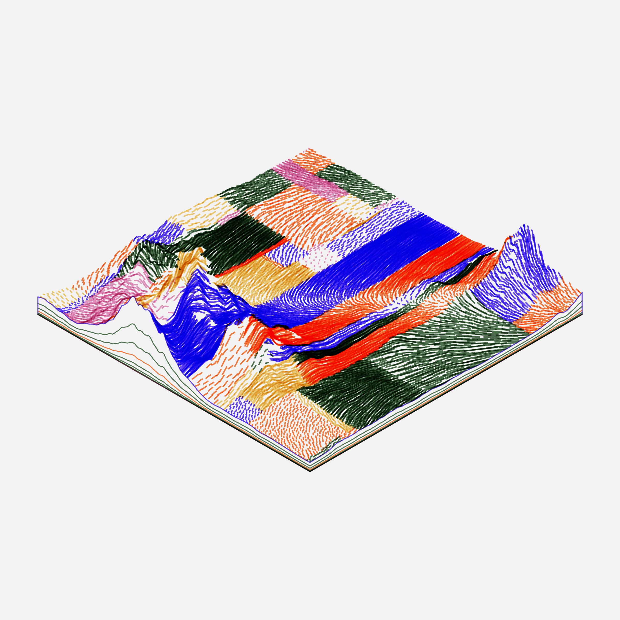 Art Blocks - Art Blocks v2 - Subscapes #243 - NFT # 53000243