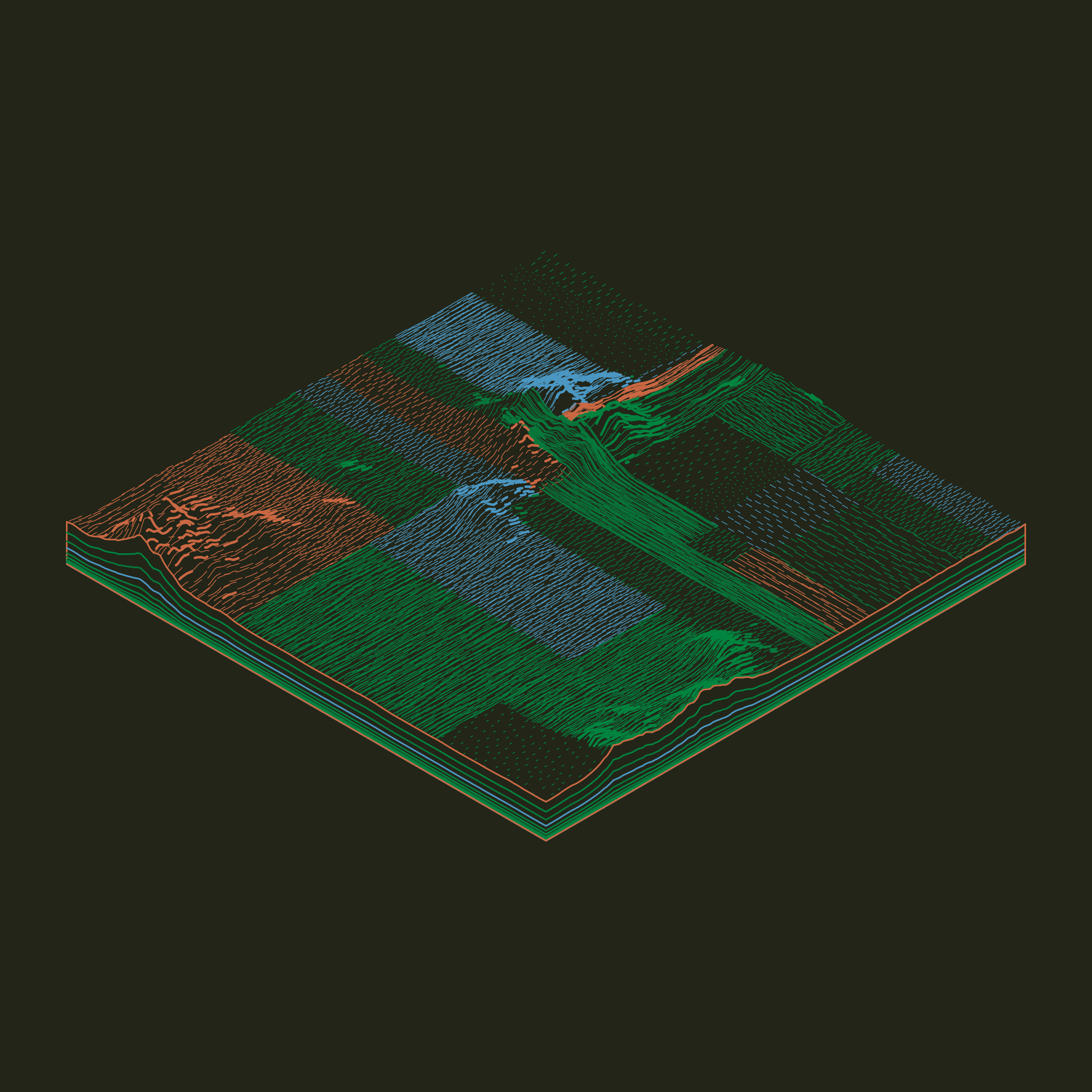 Art Blocks - Art Blocks v2 - Subscapes #245 - NFT # 53000245