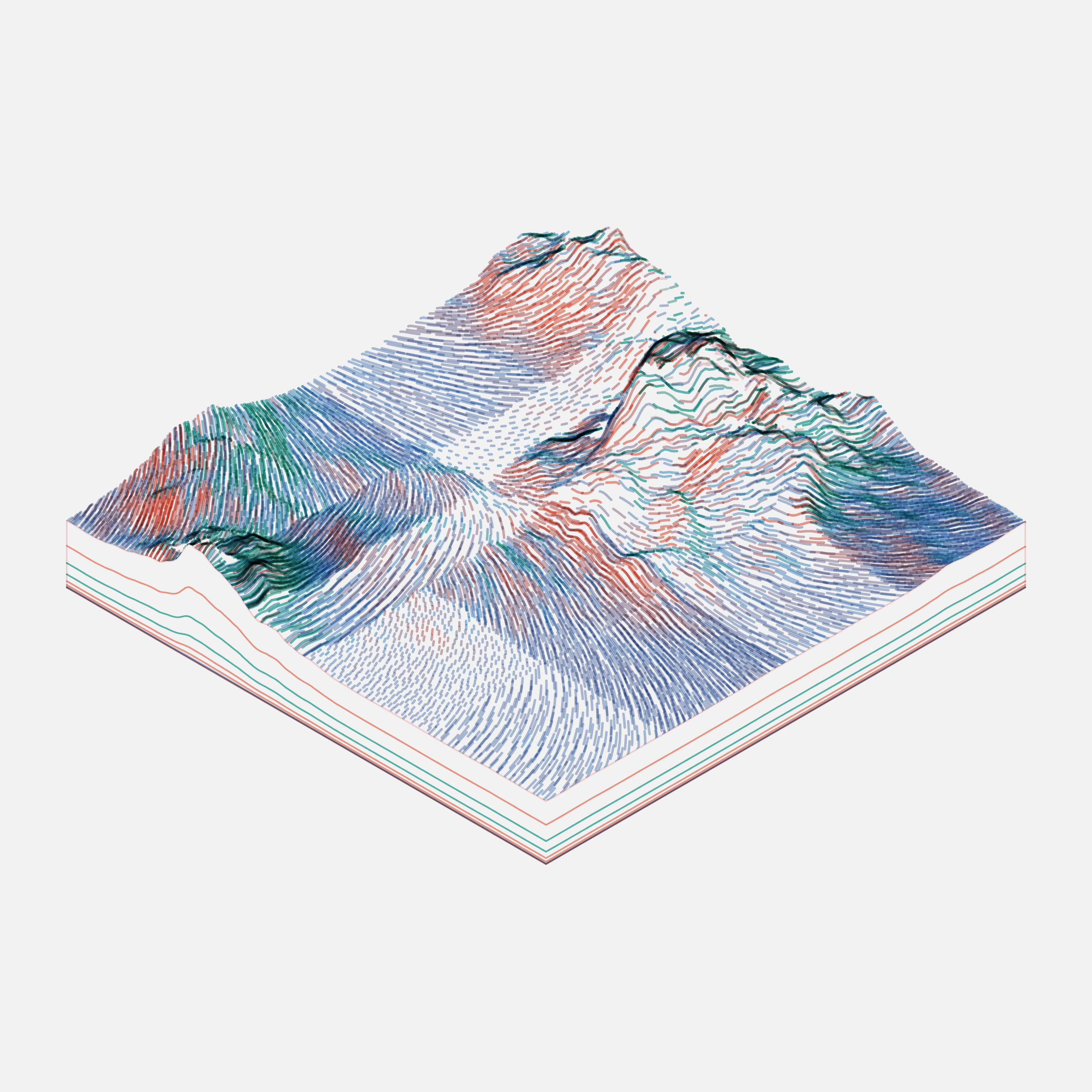 Art Blocks - Art Blocks v2 - Subscapes #251 - NFT # 53000251