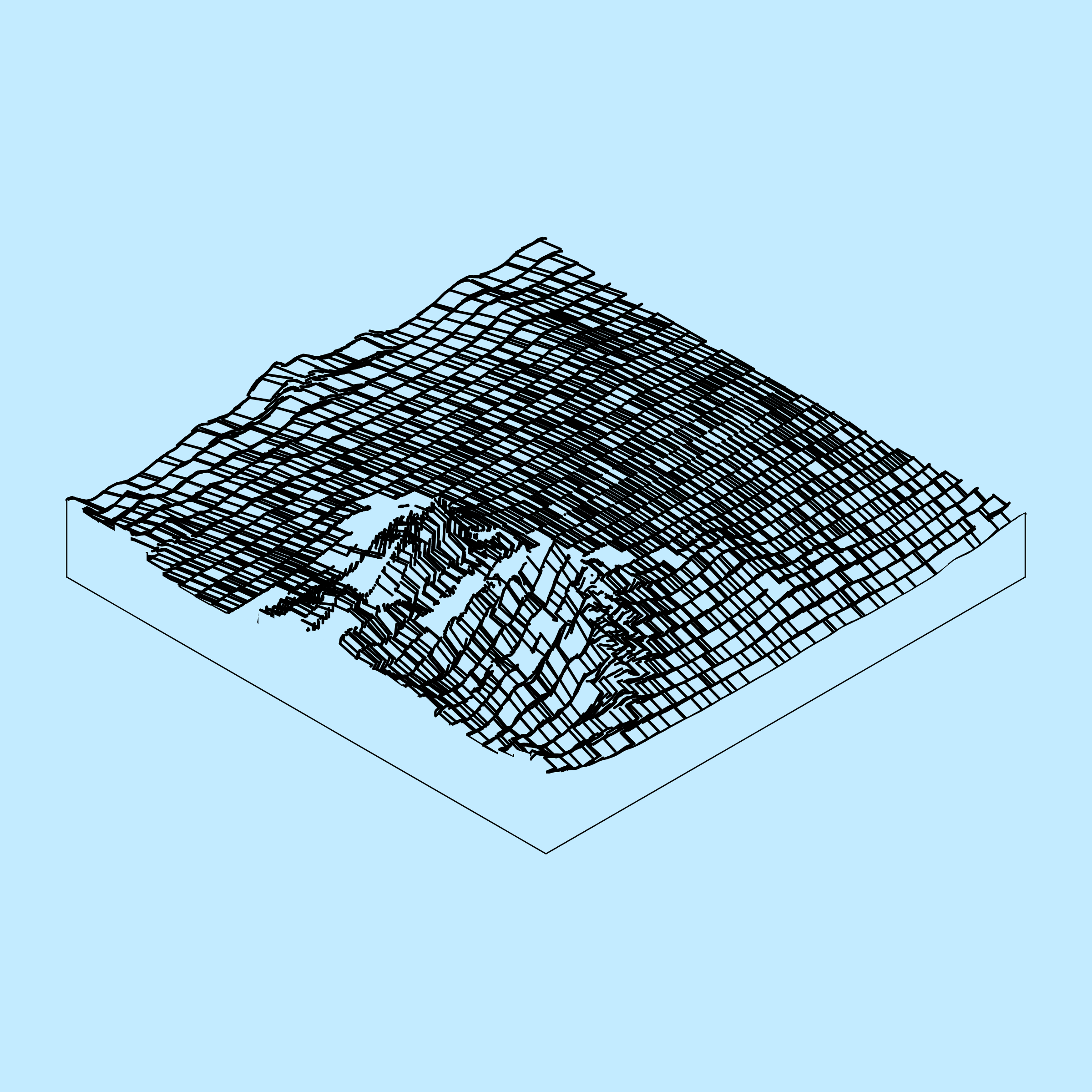 Art Blocks - Art Blocks v2 - Subscapes #254 - NFT # 53000254