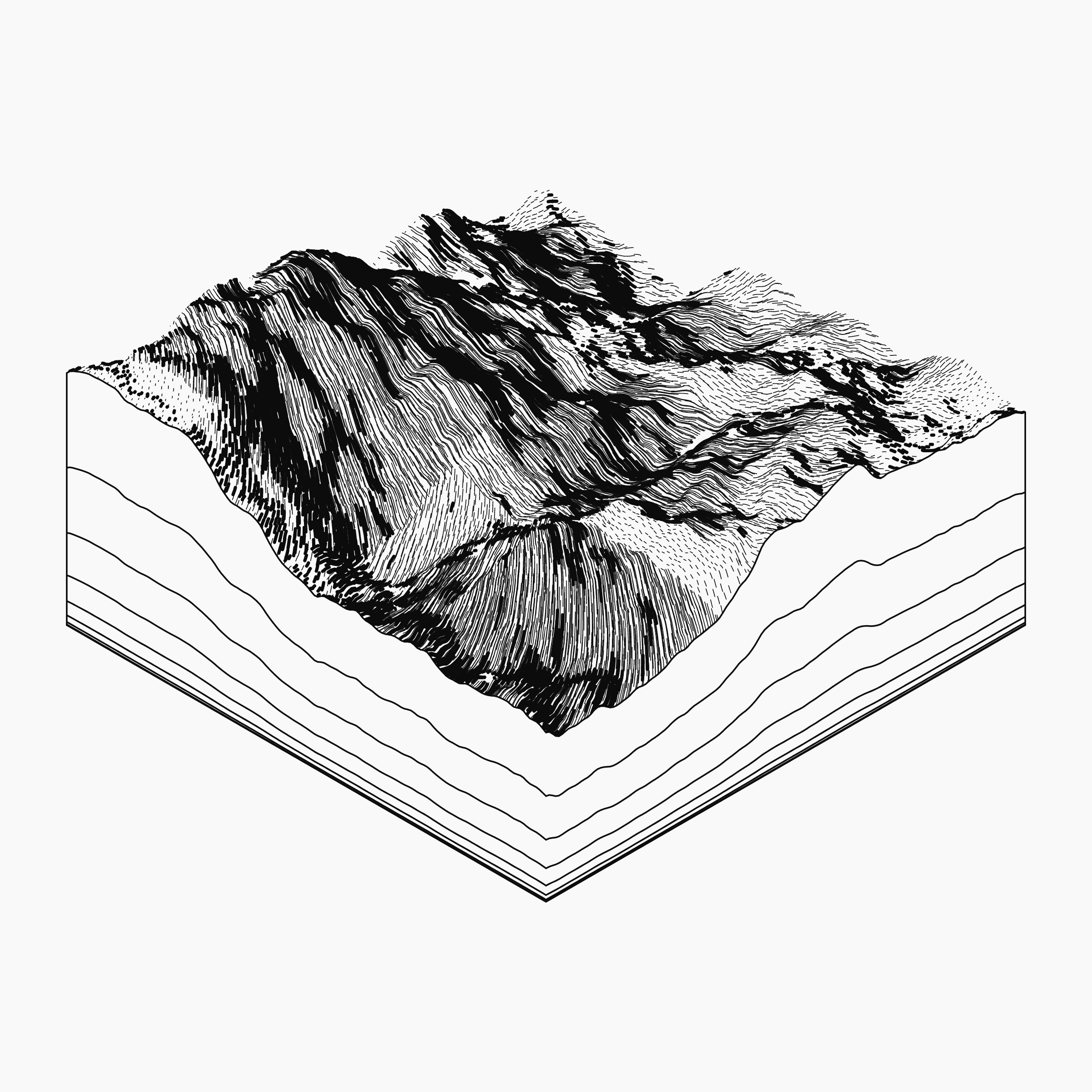 Art Blocks - Art Blocks v2 - Subscapes #257 - NFT # 53000257