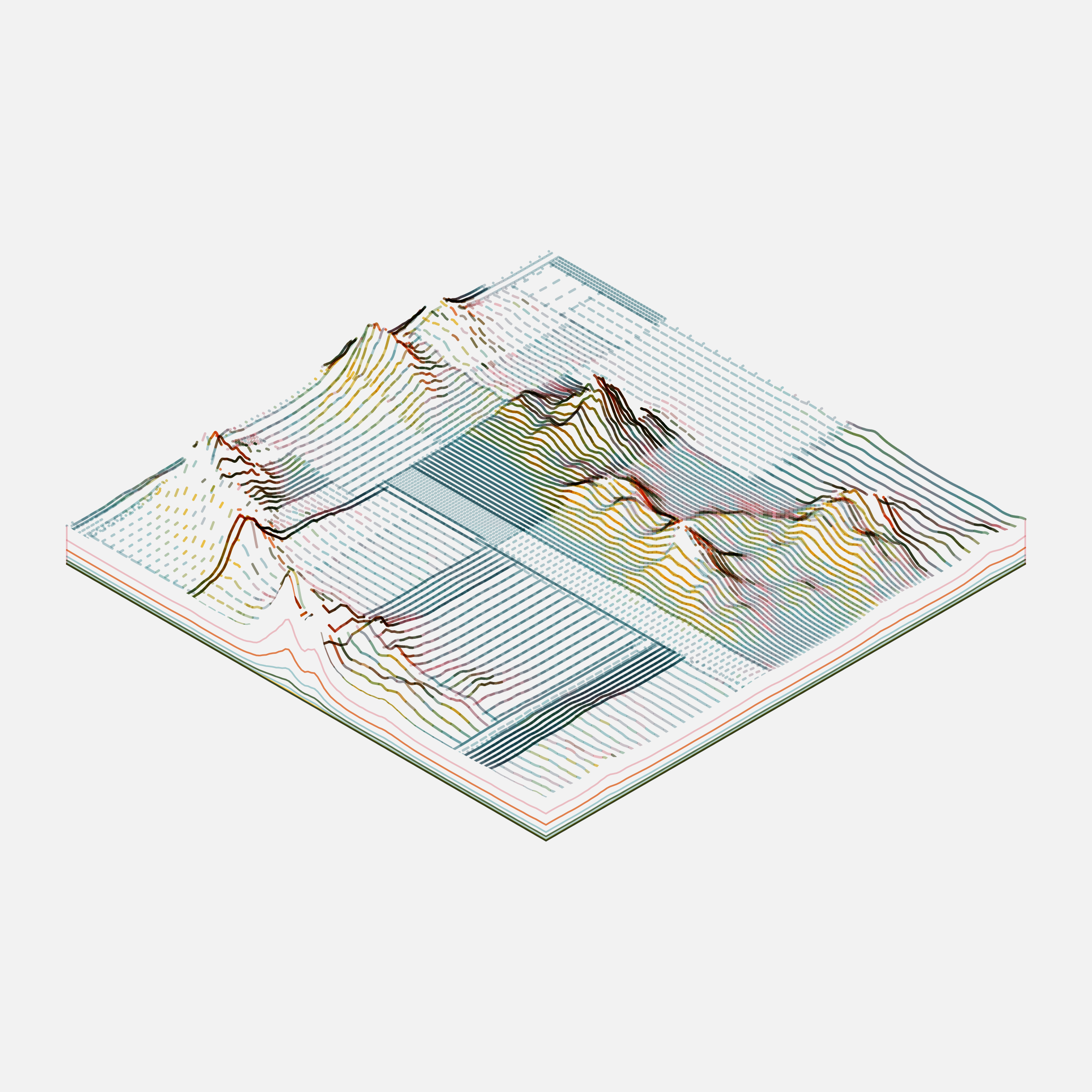 Art Blocks - Art Blocks v2 - Subscapes #266 - NFT # 53000266