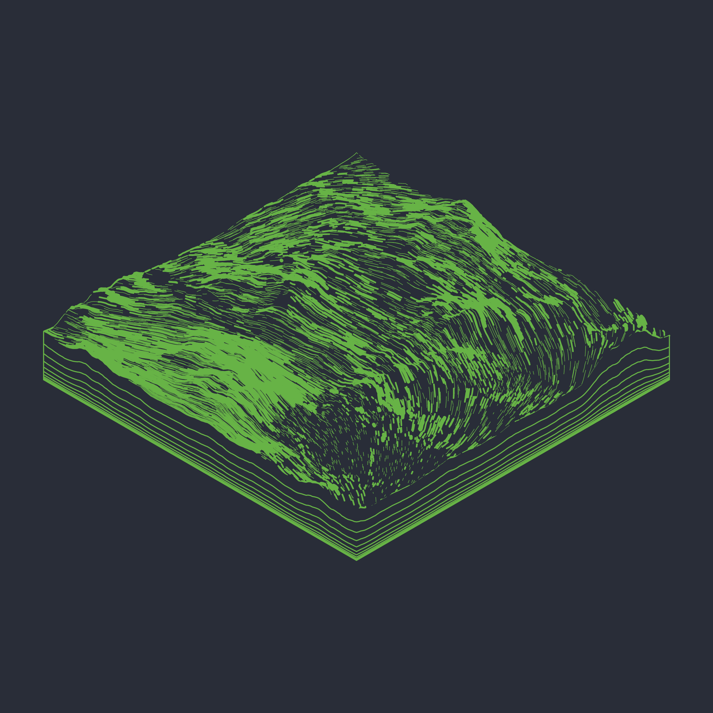 Art Blocks - Art Blocks v2 - Subscapes #267 - NFT # 53000267