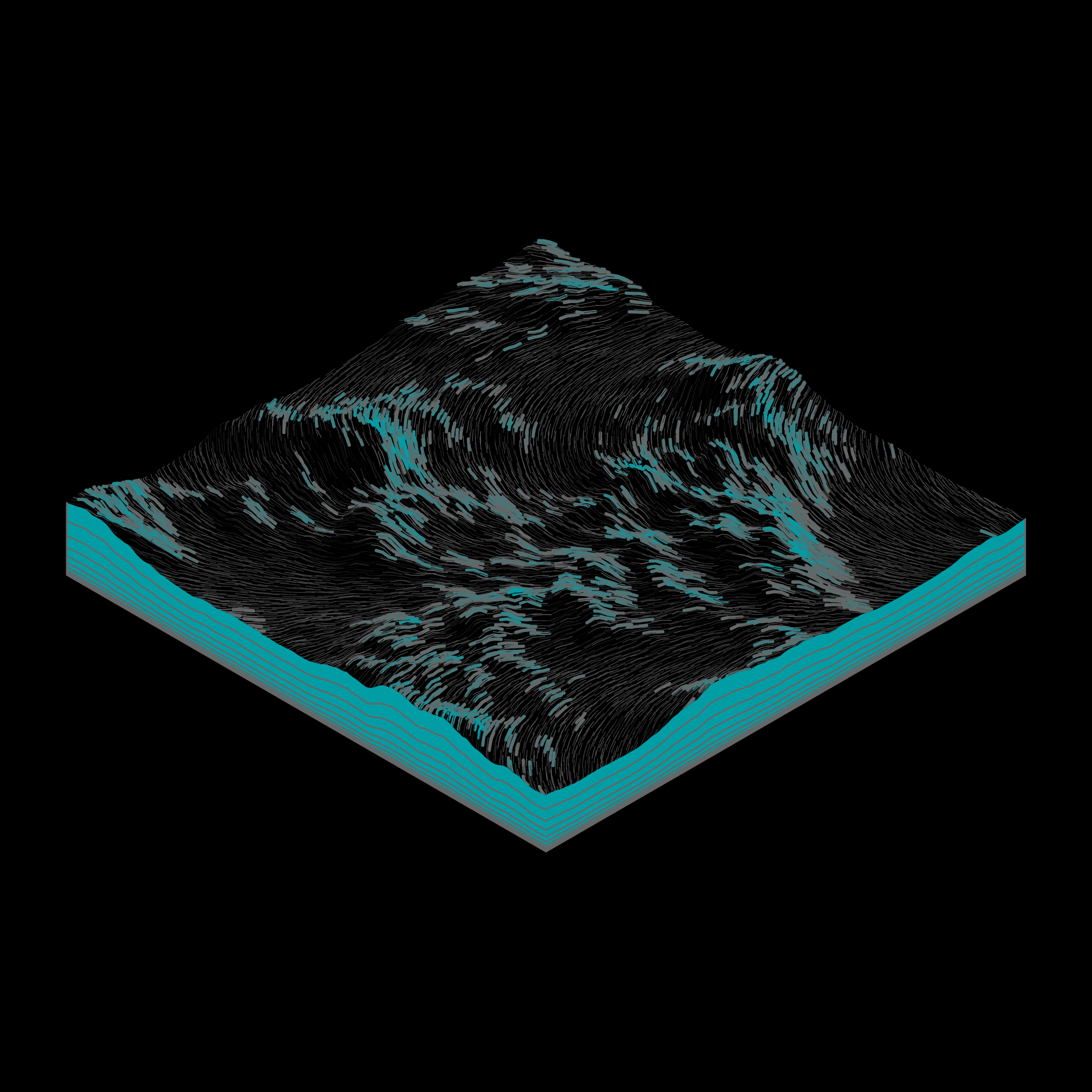 Art Blocks - Art Blocks v2 - Subscapes #268 - NFT # 53000268