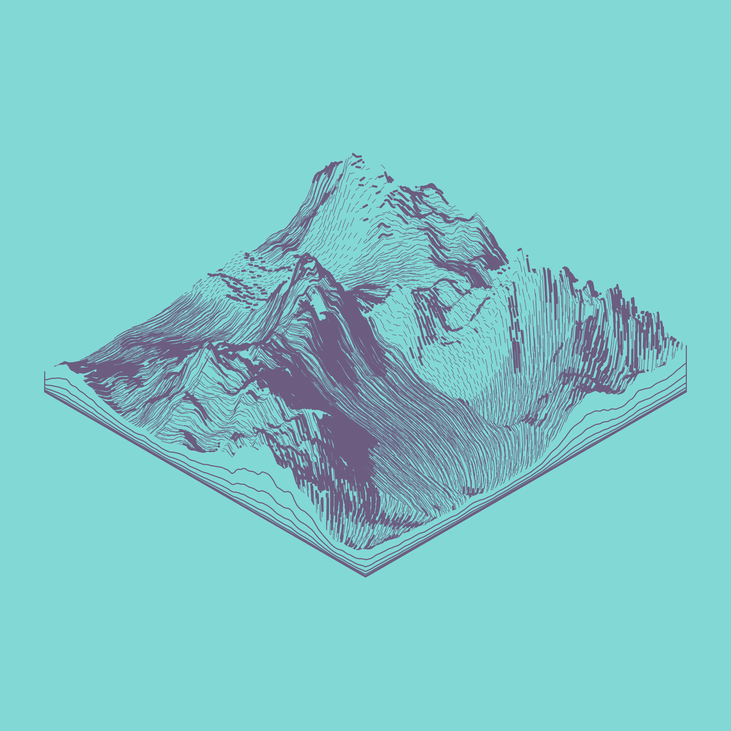 Art Blocks - Art Blocks v2 - Subscapes #273 - NFT # 53000273