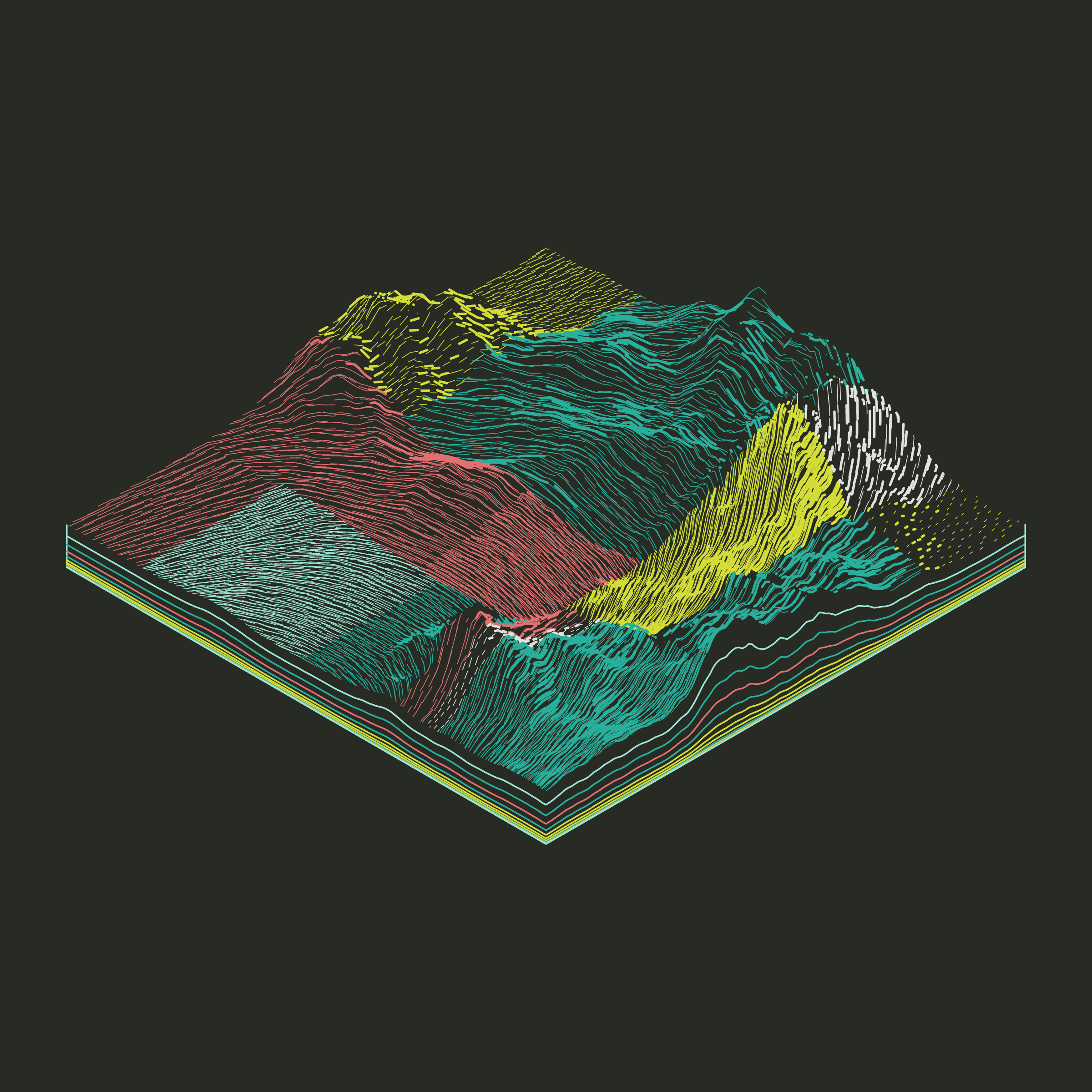 Art Blocks - Art Blocks v2 - Subscapes #275 - NFT # 53000275
