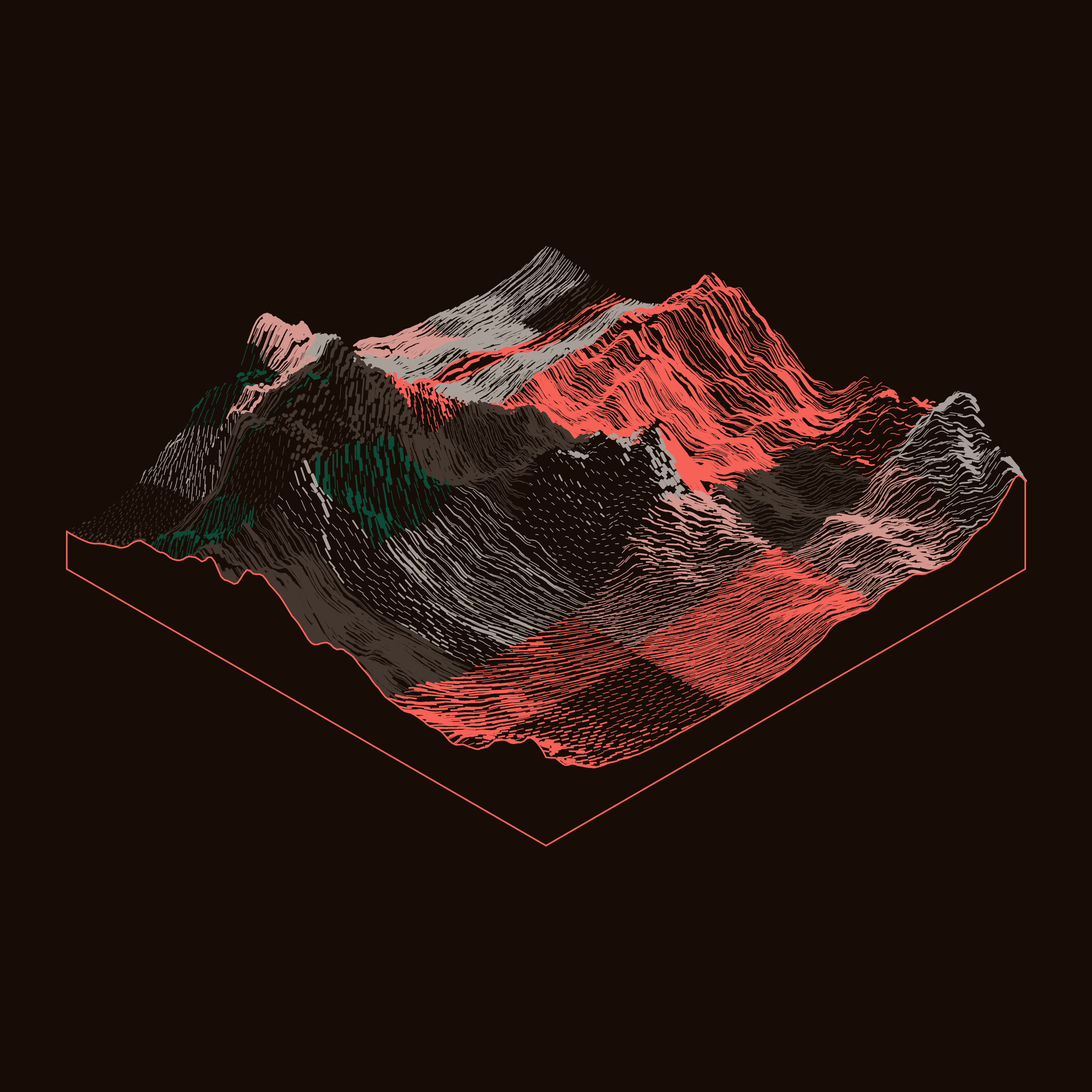 Art Blocks - Art Blocks v2 - Subscapes #276 - NFT # 53000276