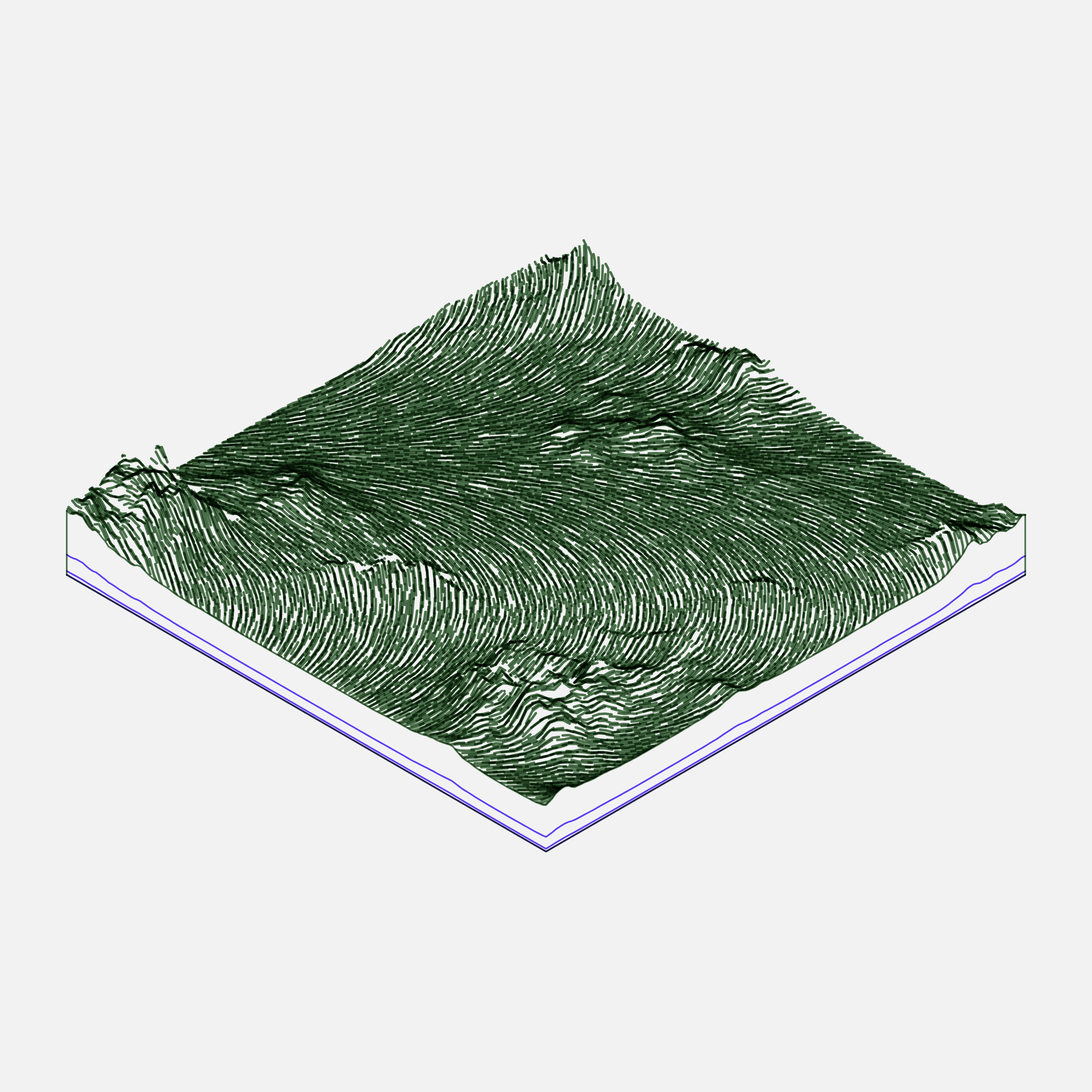 Art Blocks - Art Blocks v2 - Subscapes #278 - NFT # 53000278