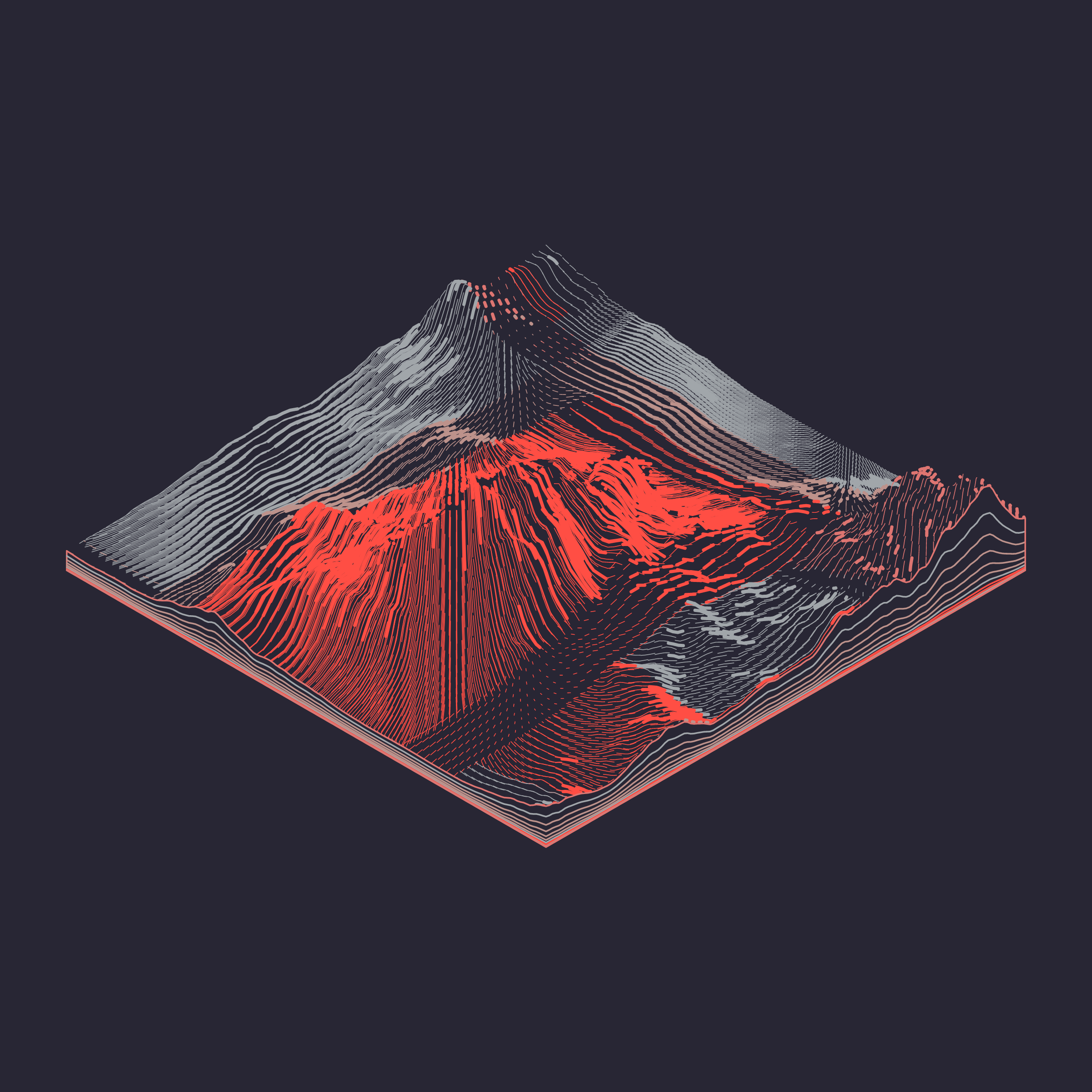 Art Blocks - Art Blocks v2 - Subscapes #293 - NFT # 53000293