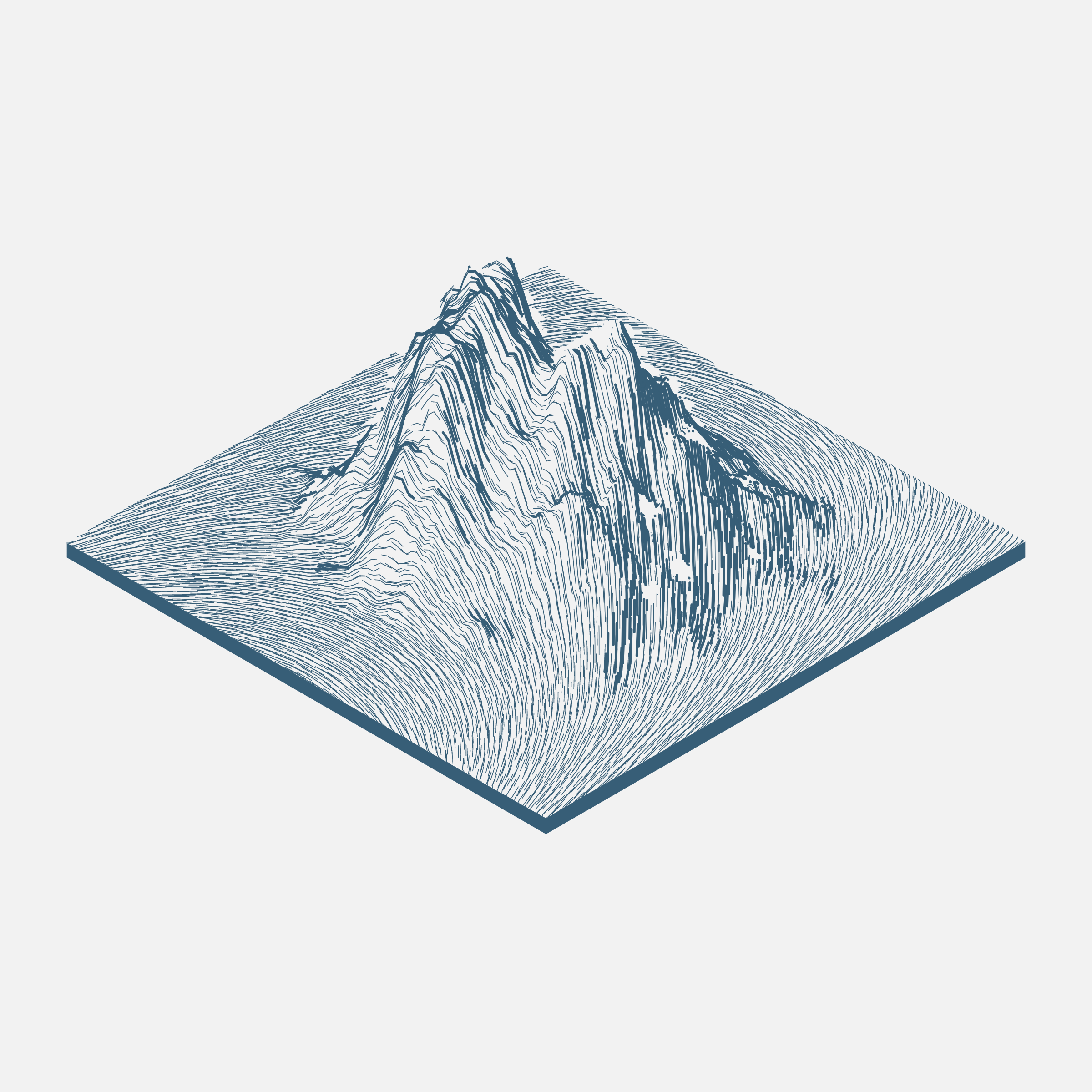 Art Blocks - Art Blocks v2 - Subscapes #296 - NFT # 53000296