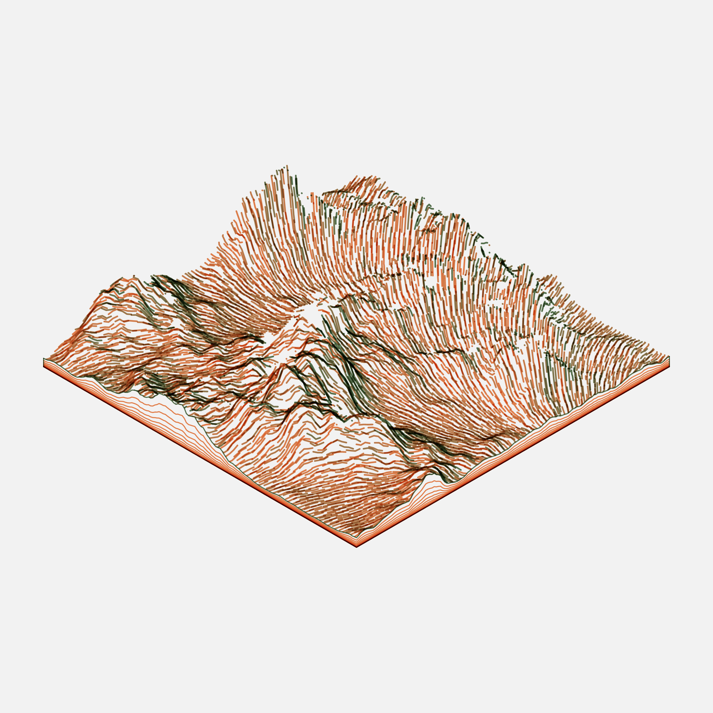 Art Blocks - Art Blocks v2 - Subscapes #304 - NFT # 53000304