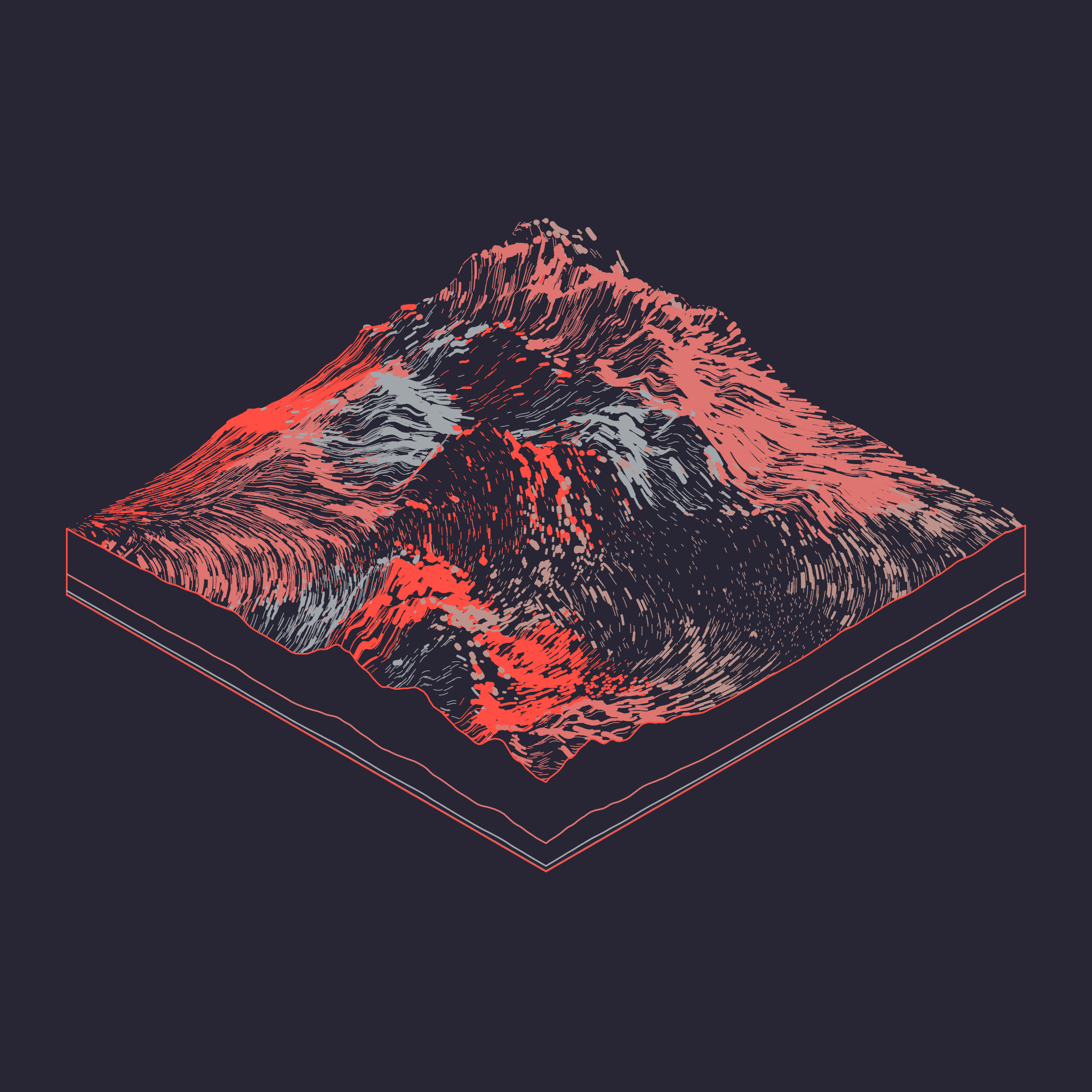 Art Blocks - Art Blocks v2 - Subscapes #306 - NFT # 53000306