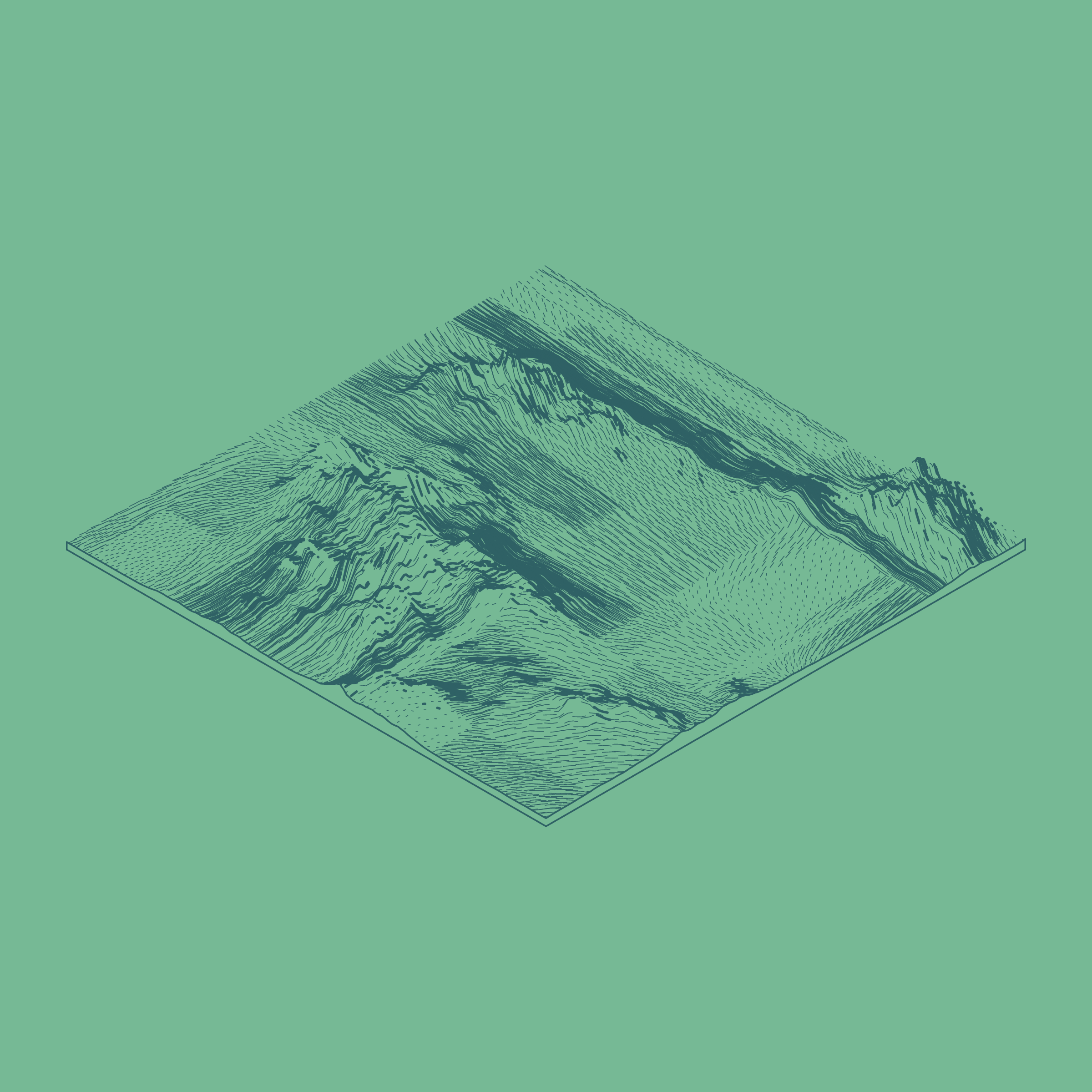 Art Blocks - Art Blocks v2 - Subscapes #308 - NFT # 53000308